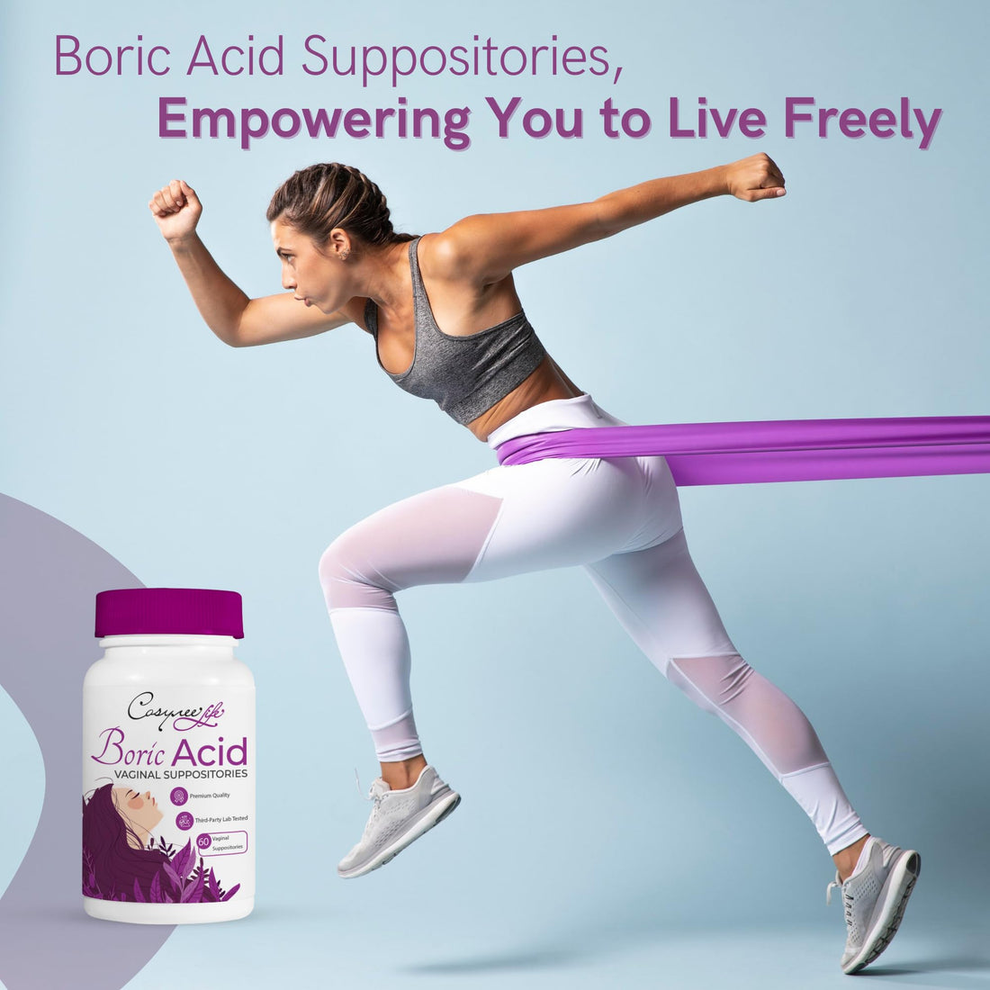 BORIC ACID SUPPOSITORIES FOR WOMEN - 60 CAPSULES PACK, 600 MG EACH | VAGINAL HEALTH cosynee buy supplements canada