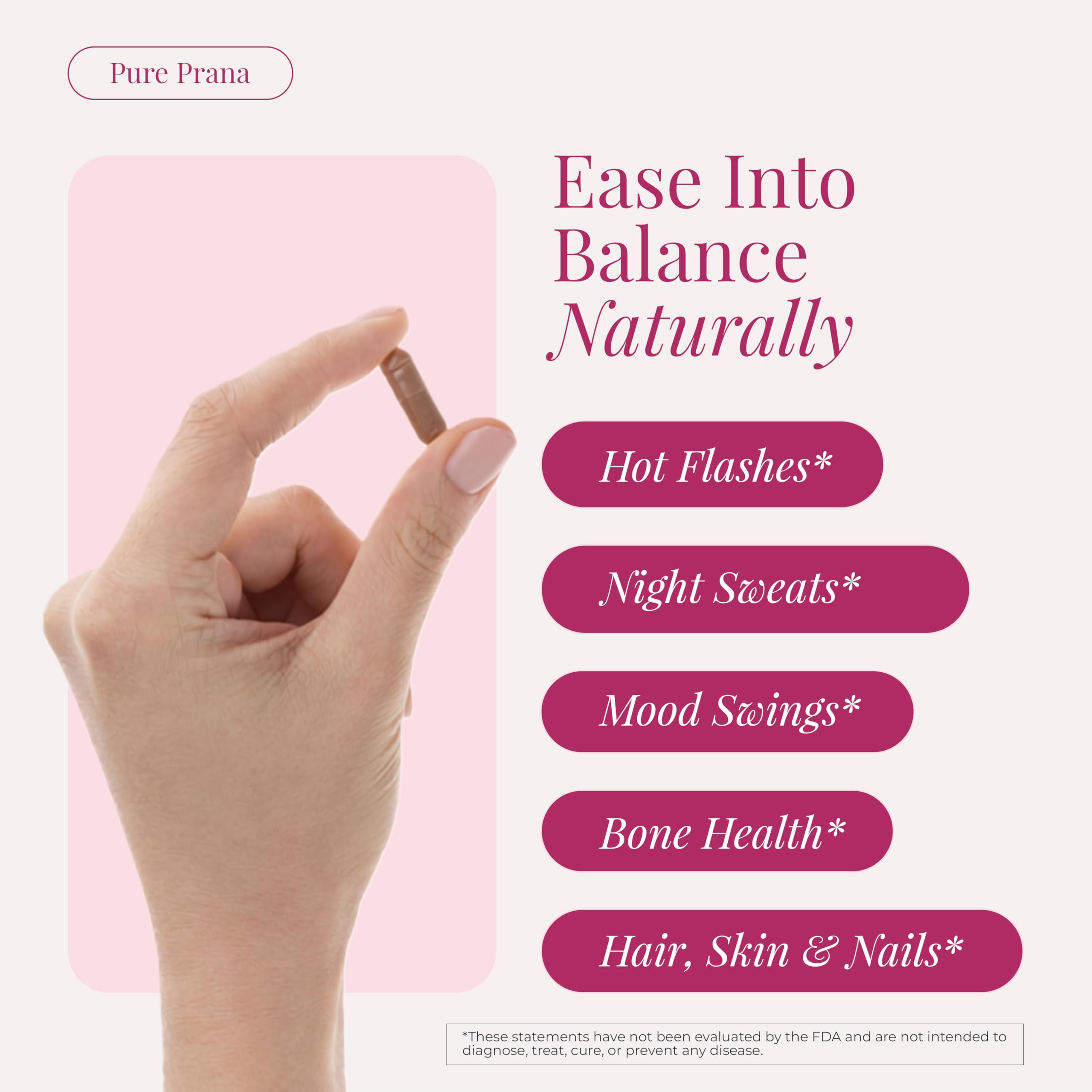 Pure Prana Ayurvedic Hormone Balance for Women - Shatavari & Ashwagandha Supplement for PMS Relief & Menstrual Support - Menopause, Perimenopause & Cortisol Support - 60 Capsules Pure Prana buy supplements canada