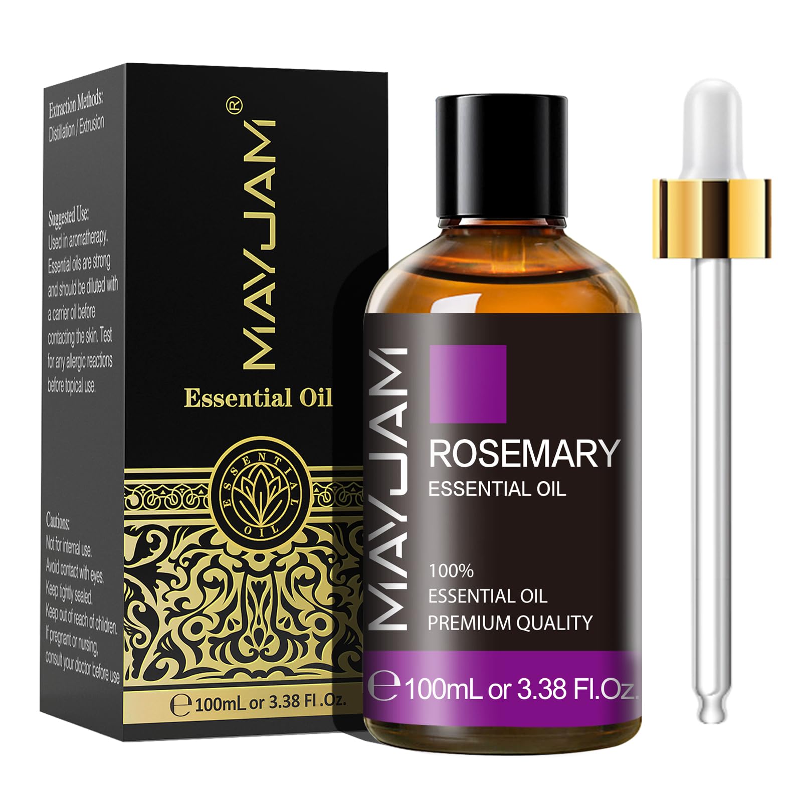 MAYJAM Essential Oil, Rosemary Oil 3.38FL.OZ - Rosemary Essential Oils for Diffusers for Home MAYJAM buy supplements canada