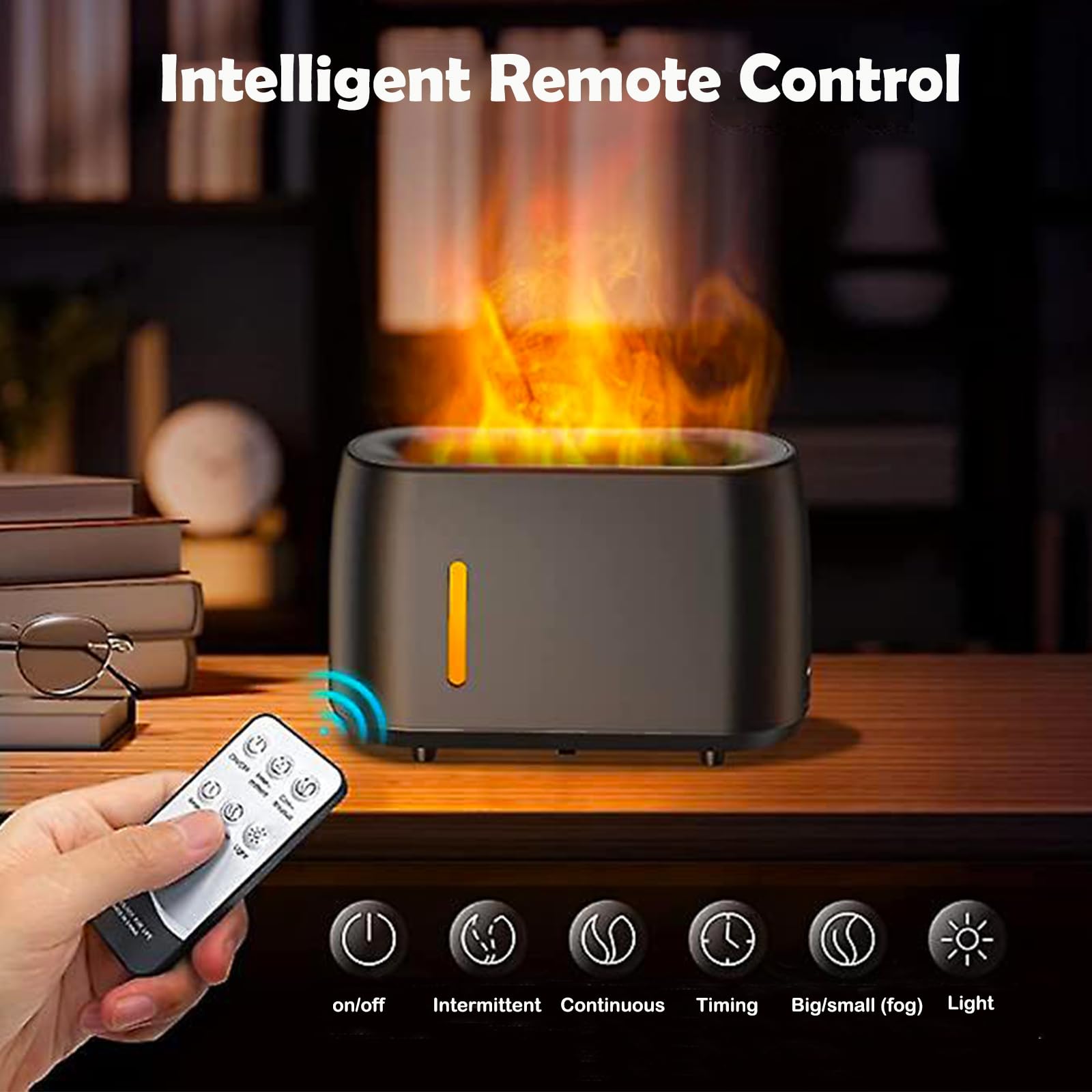Flame Diffuser Humidifier 240ML for Essential Oils, Smart Timing with 7 Changeable Colors, Dual Mist AOSUMWITHU buy supplements canada