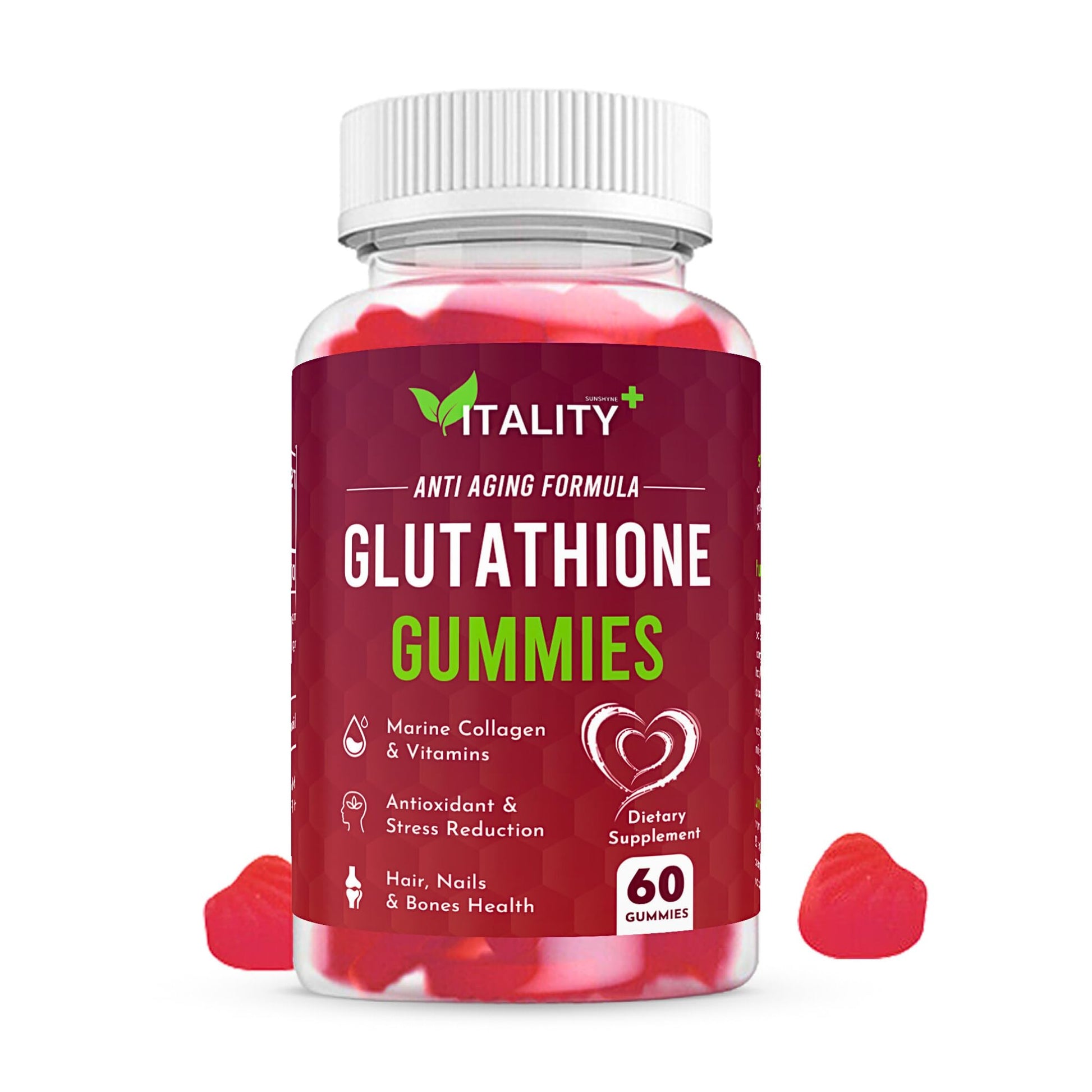 2 Pack Glutathione Gummies | with Marine Collagen | 1050mg per Serving | Antioxidant Support Sunshyne buy supplements canada