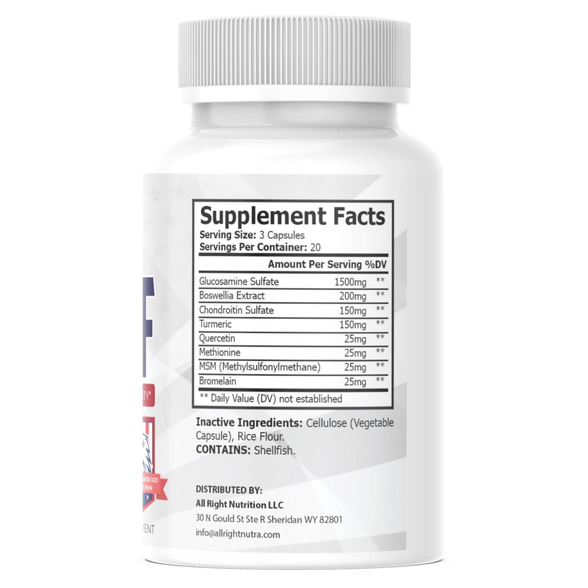 All Right Nutrition Joint Chief - Joint & Muscle Support - Mobility Aid - 60 Capsules All Right Nutrition buy supplements canada