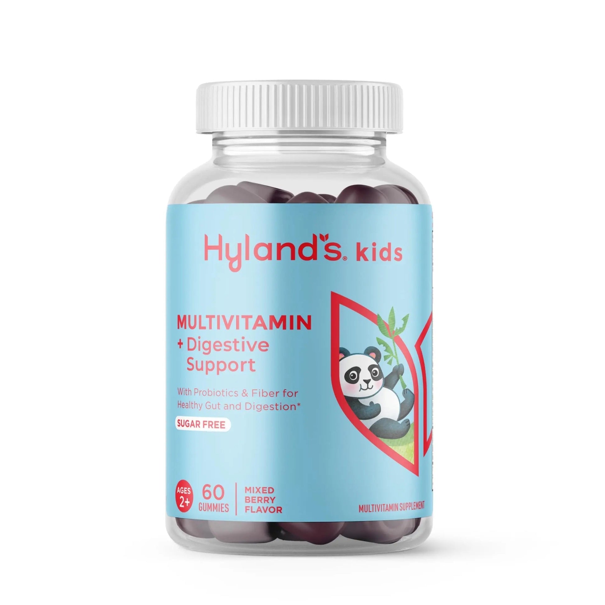 Hyland's Kids Multivitamin + Digestive Support Children's Supplement, Sugar Free Mixed Berry Flavored Gummies with Probiotics & Fiber, 60ct Bottle Hyland's buy supplements canada