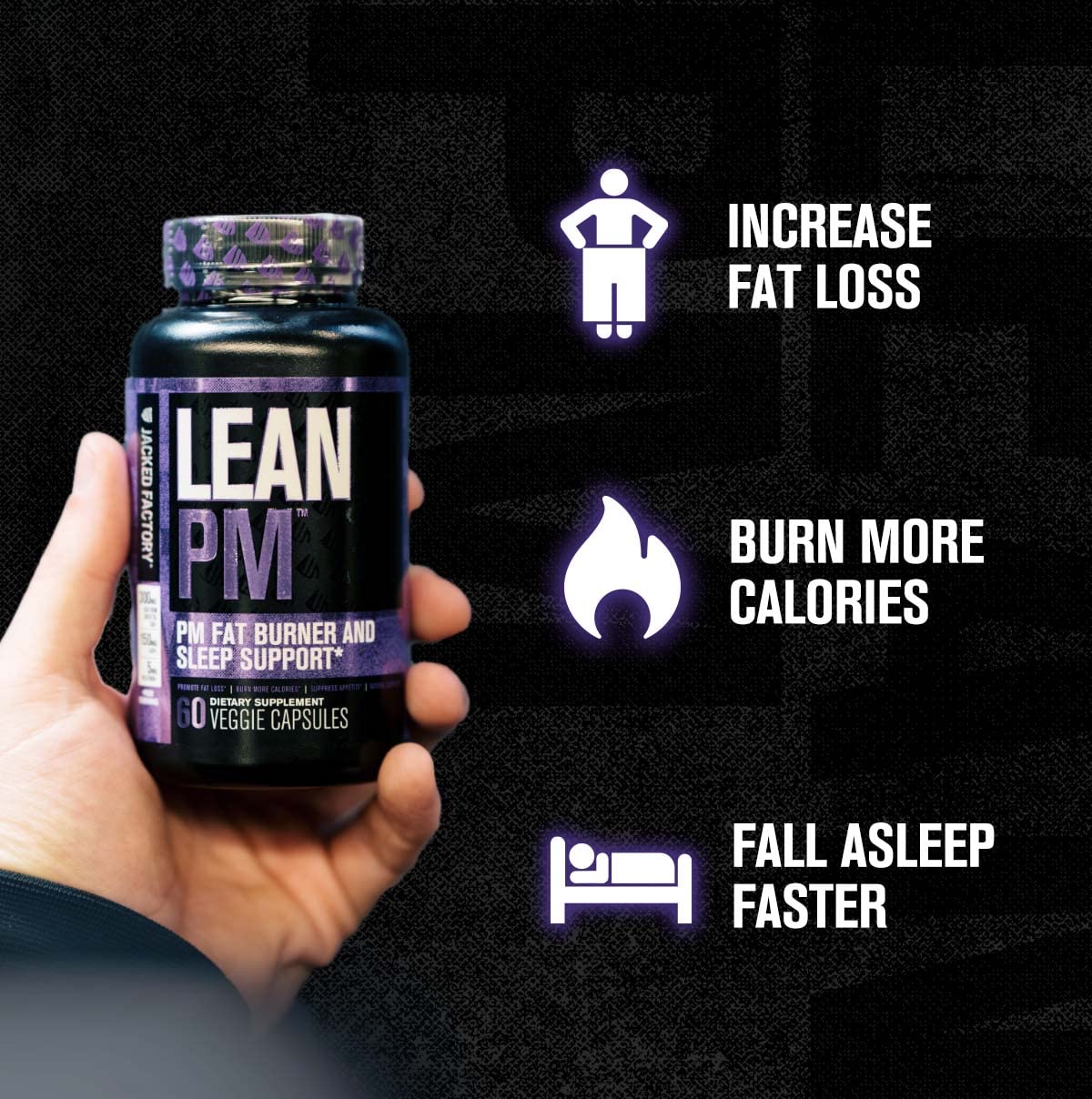 Jacked Factory Lean PM Night Time Fat Burner, Sleep Aid Supplement, & Appetite Suppressant Jacked Factory buy supplements canada