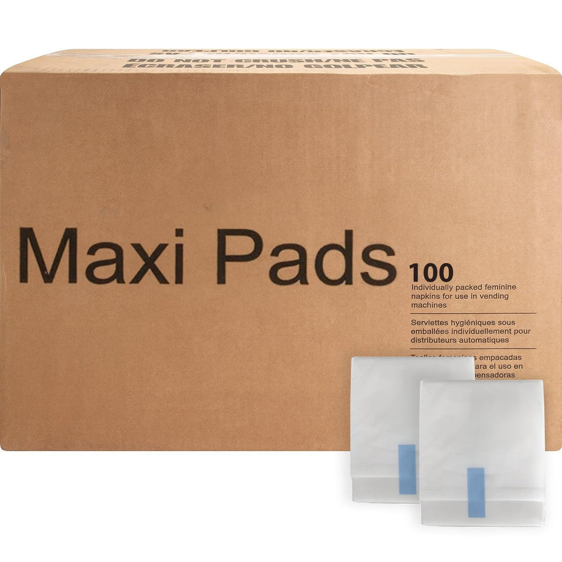 100 Bulk Pads with Wings Individually Wrapped for Women Homeless, Postpartum, Hospitals Trail maker buy supplements canada