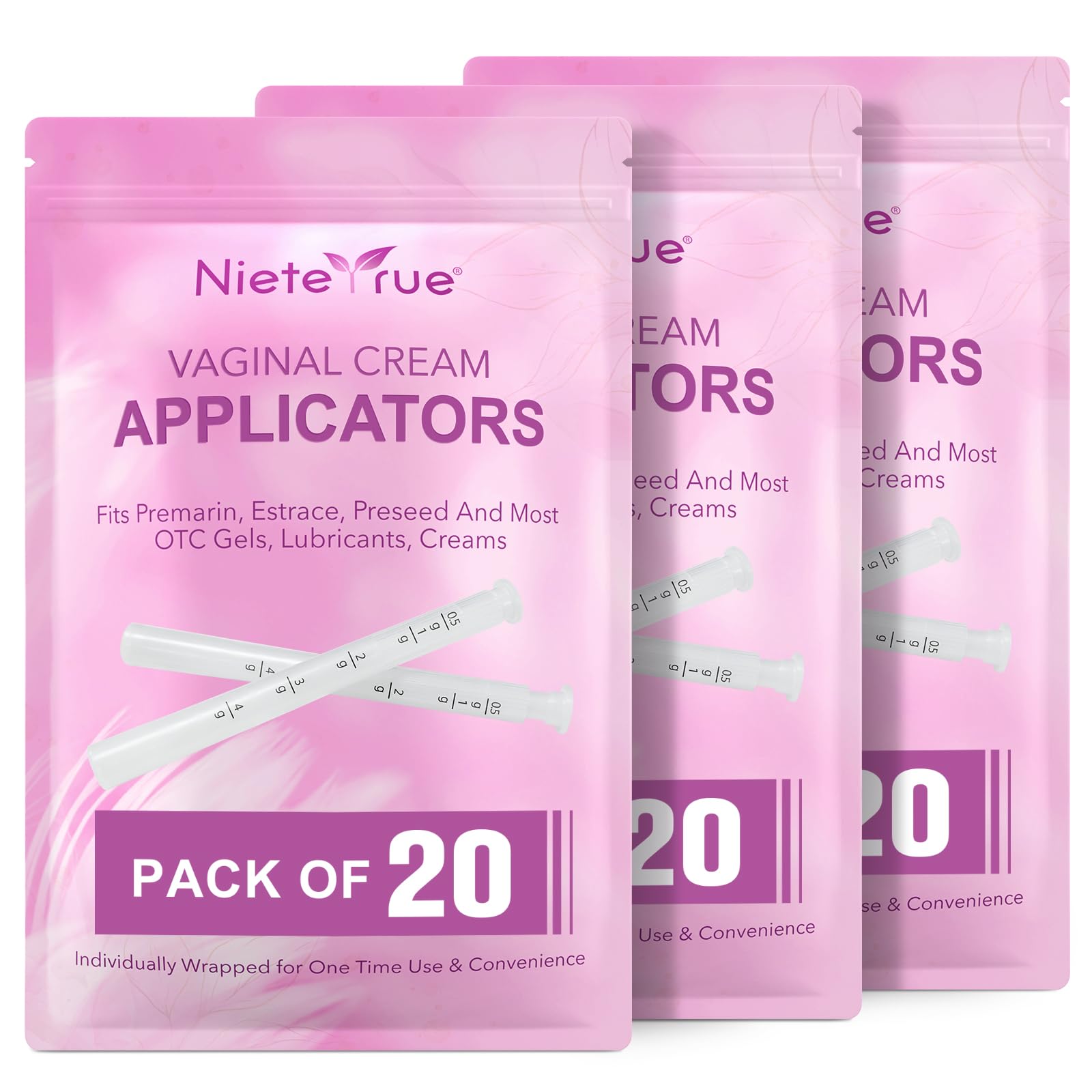 Nieteyrue Plastic Vaginial Cream Applicators (60 Packs) 2024 New Dosage Markings Individually Nieteyrue buy supplements canada