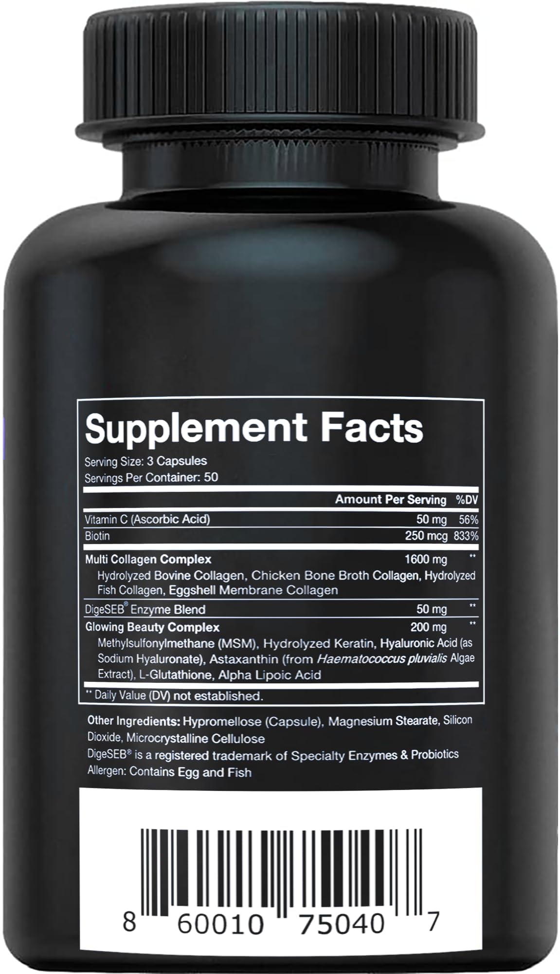 Vital Vitamins Multi Collagen Complex Plus - with Biotin, Hyaluronic Acid, Vitamin C - Type I, II, III, V, X - for Women & Men - Hair, Skin Vital Vitamins buy supplements canada