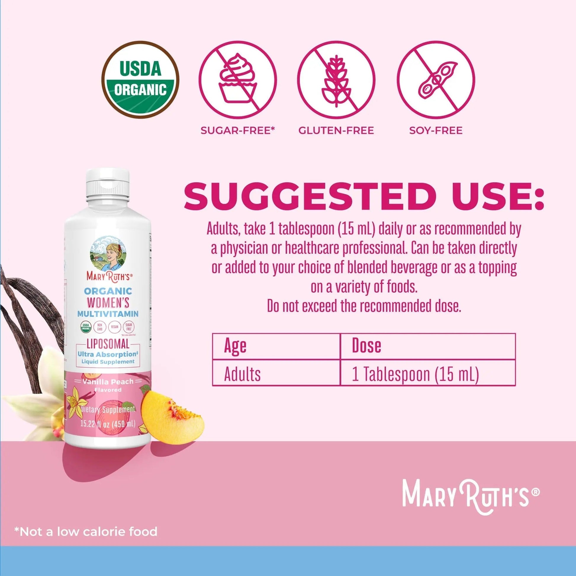 MaryRuth Organics USDA Organic Multivitamin for Women, Sugar Free Womens Multivitamin, Liquid Vitamins for Women MaryRuth Organics buy supplements canada