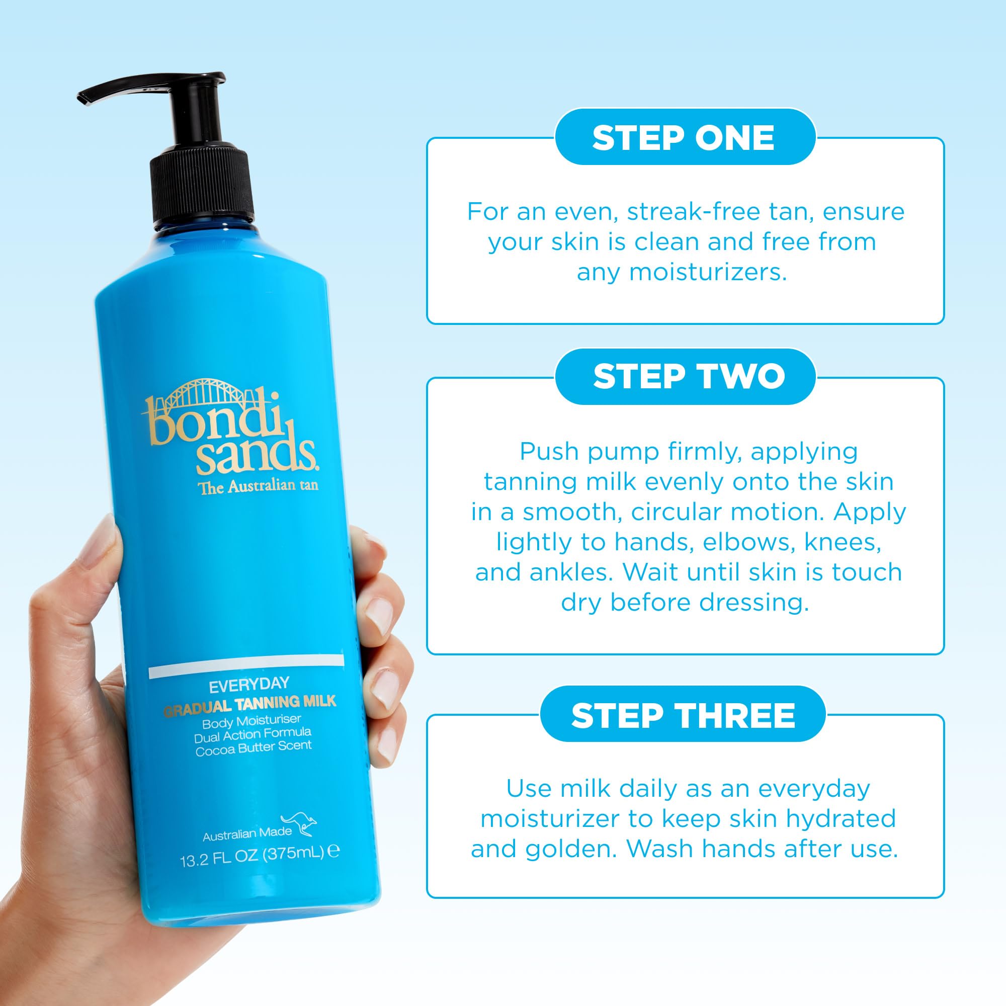 Bondi Sands Everyday Gradual Tanning Milk | Long-lasting, Tanning Body Moisturizer Enriched Bondi Sands buy supplements canada