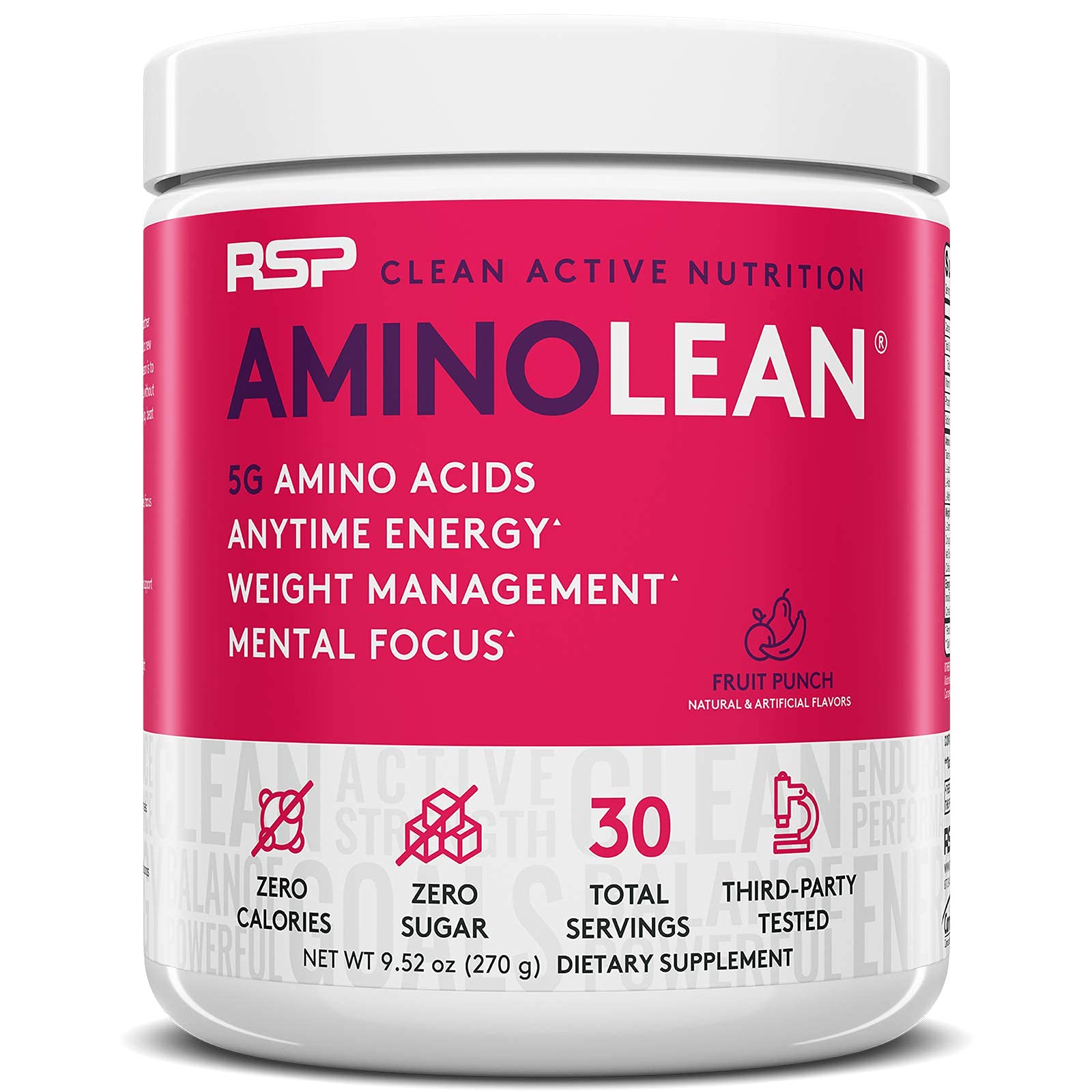 RSP NUTRITION AminoLean Pre Workout Energy (Fruit Punch 30 Servings) with AminoLean RSP NUTRITION buy supplements canada