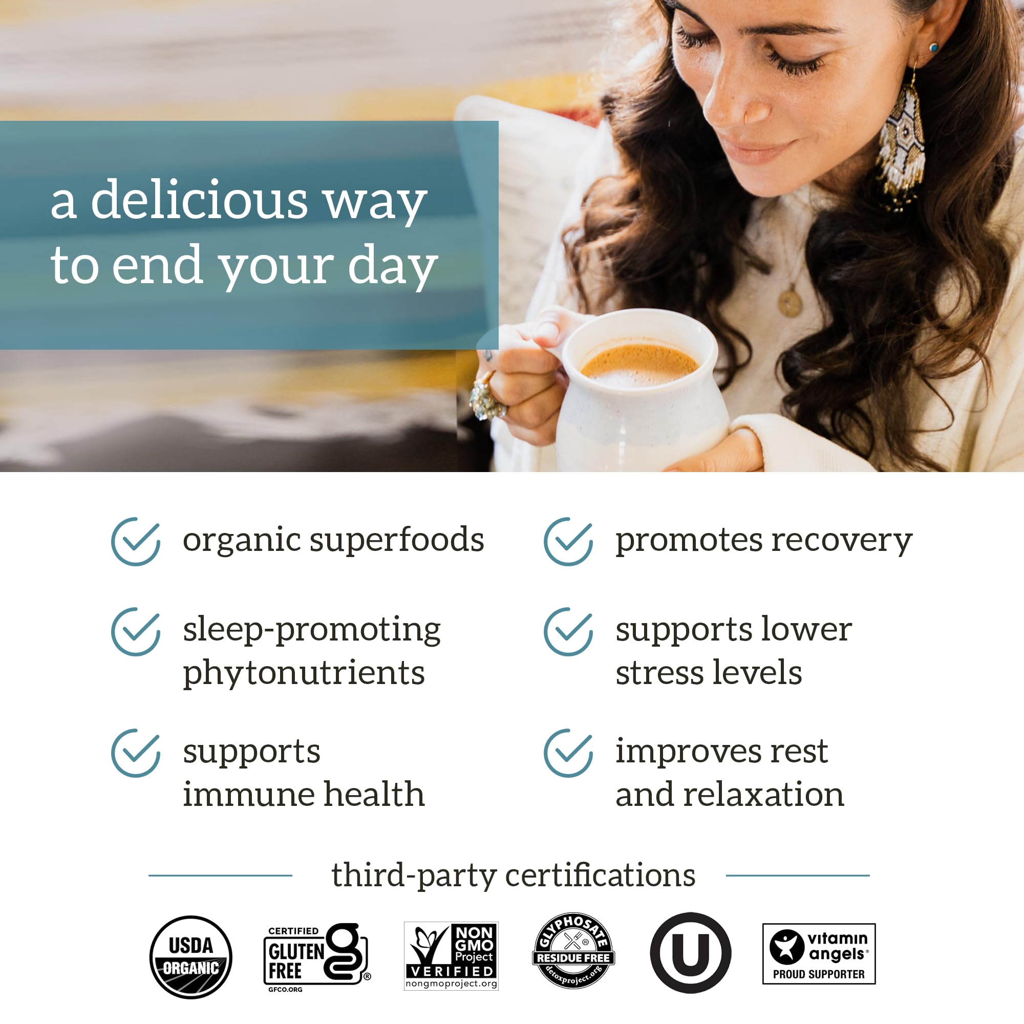 Organifi: Gold - Superfood Supplement Powder- 90 Servings (3 Pack) - Stress Support Organifi buy supplements canada