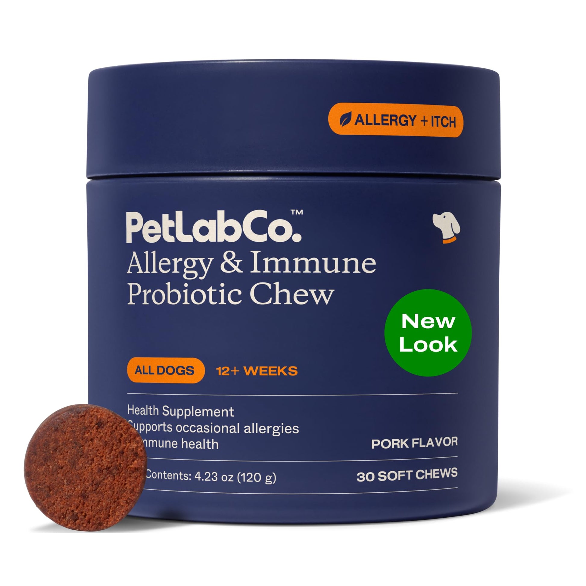 PetLab Co. Allergy & Immune Probiotics for Dogs, Support Seasonal Allergies, Gut & Digestive Health - Pork Flavor - 30 Soft Chews - Packaging May Vary PetLab Co. buy supplements canada