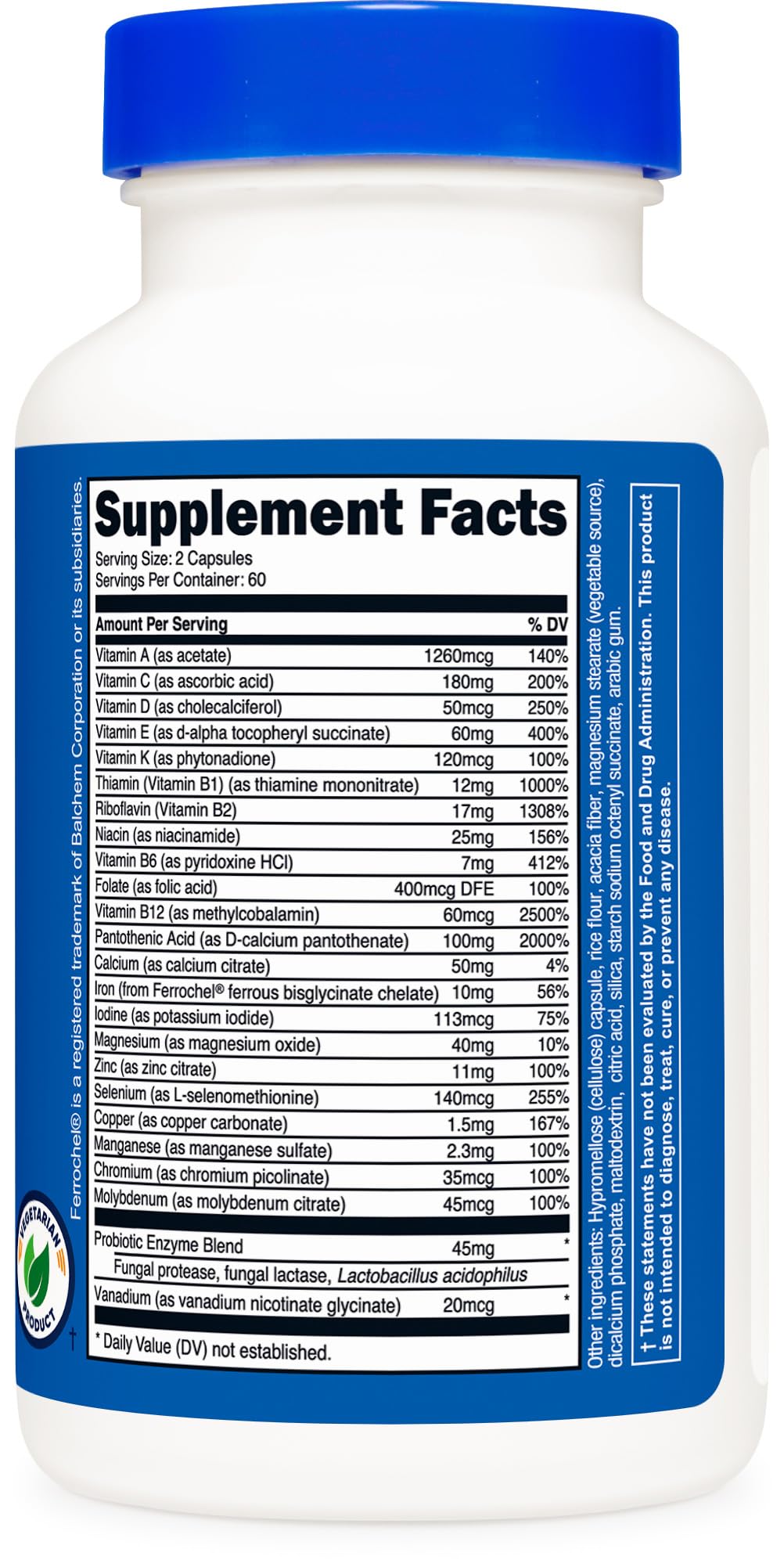 Nutricost Multivitamin with Probiotics 120 Vegetarian Capsules - Packed with Vitamins & Minerals Nutricost buy supplements canada