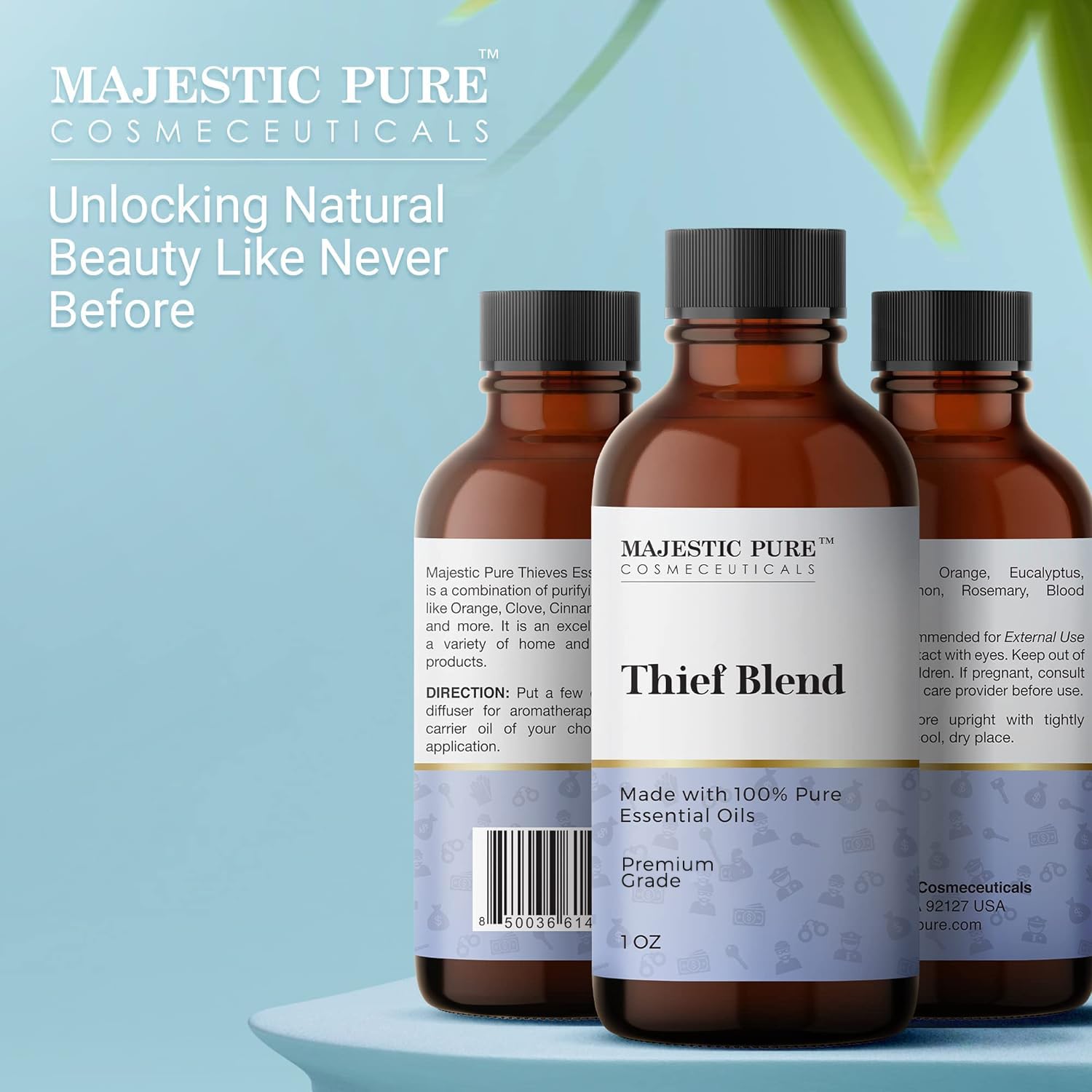 Majestic Pure Thieves Essential Oil Blend | 100% Pure Premium Oil for Uplifting Mood, DIY Products MAJESTIC PURE buy supplements canada