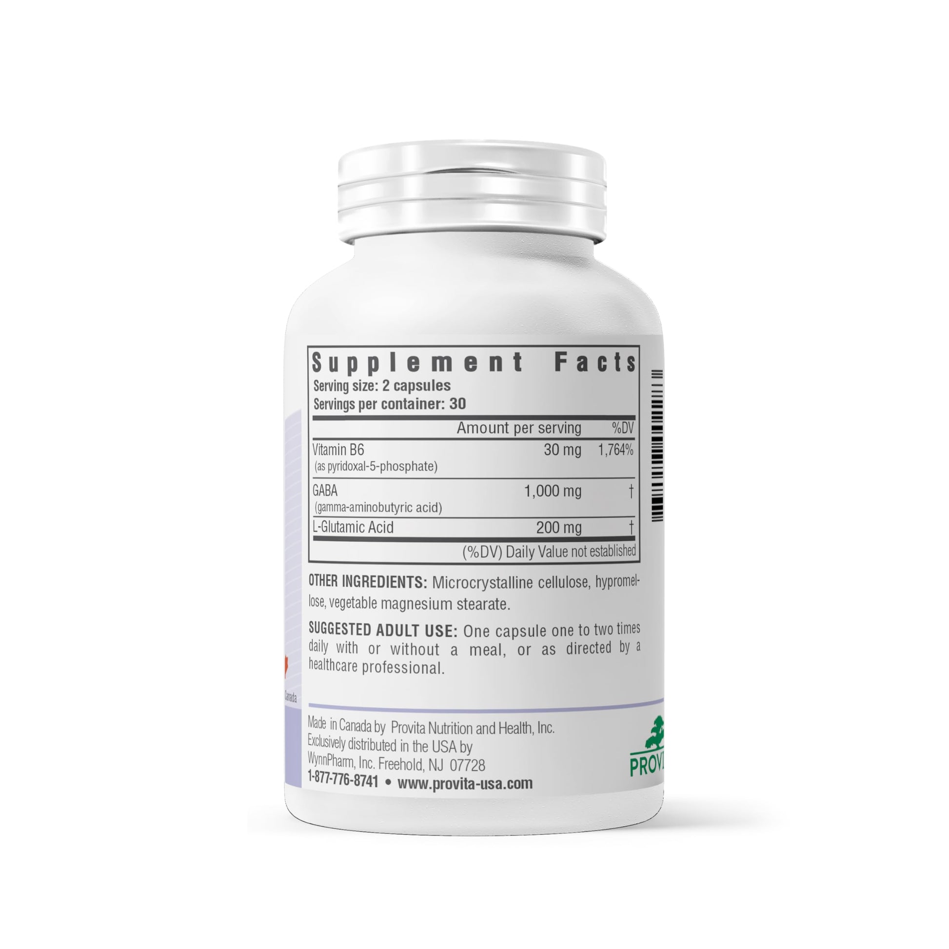 PROVITA Synergistic GABA Complex | GABA Supplement | with B6 & Glutamic Acid | Stress Relief Supplement | Mood Support | Relaxation & Calmness | Brain Support | Mood Enhancer | 60 Veg Capsules PROVITA buy supplements canada