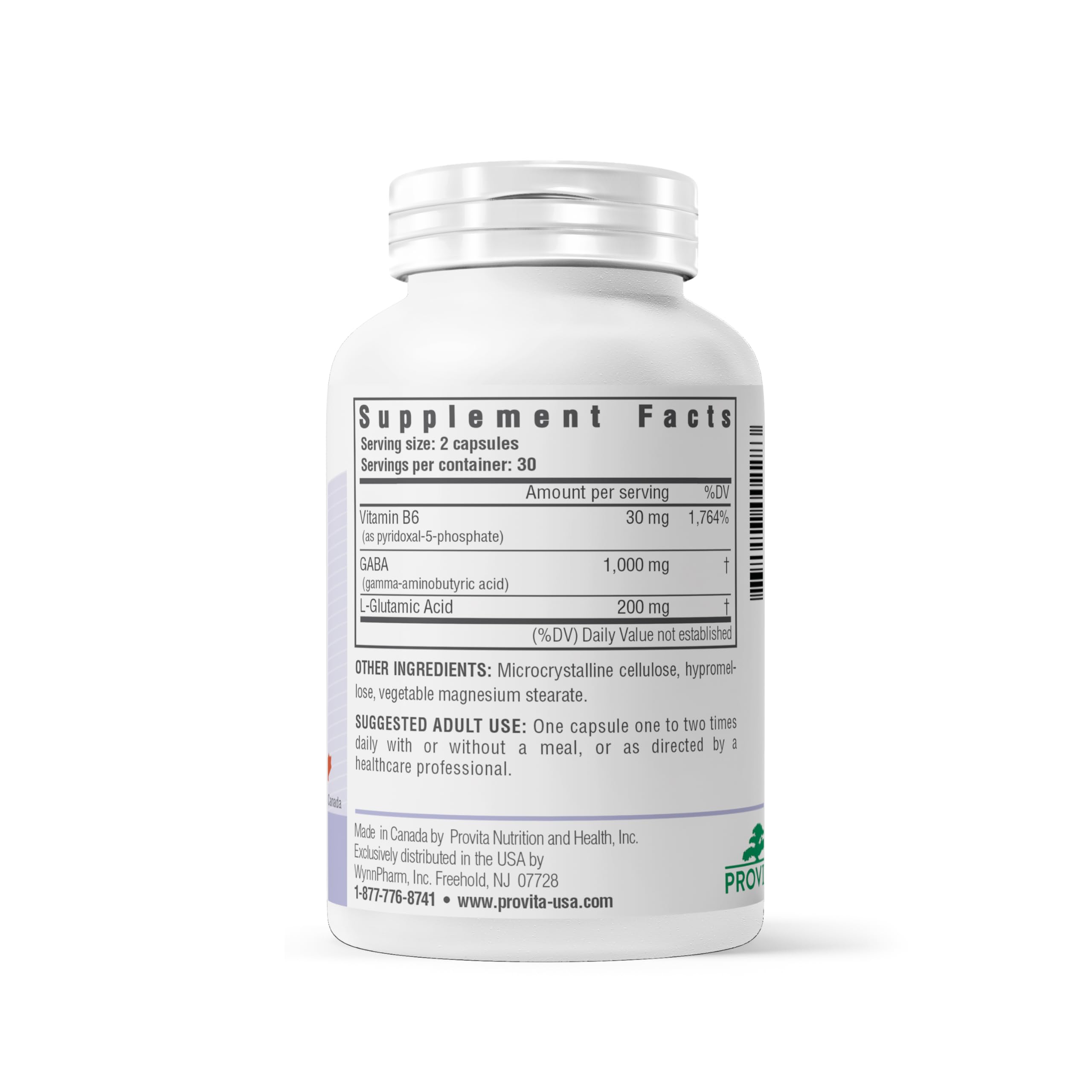 PROVITA Synergistic GABA Complex | GABA Supplement | with B6 & Glutamic Acid | Stress Relief Supplement | Mood Support | Relaxation & Calmness | Brain Support | Mood Enhancer | 60 Veg Capsules PROVITA buy supplements canada