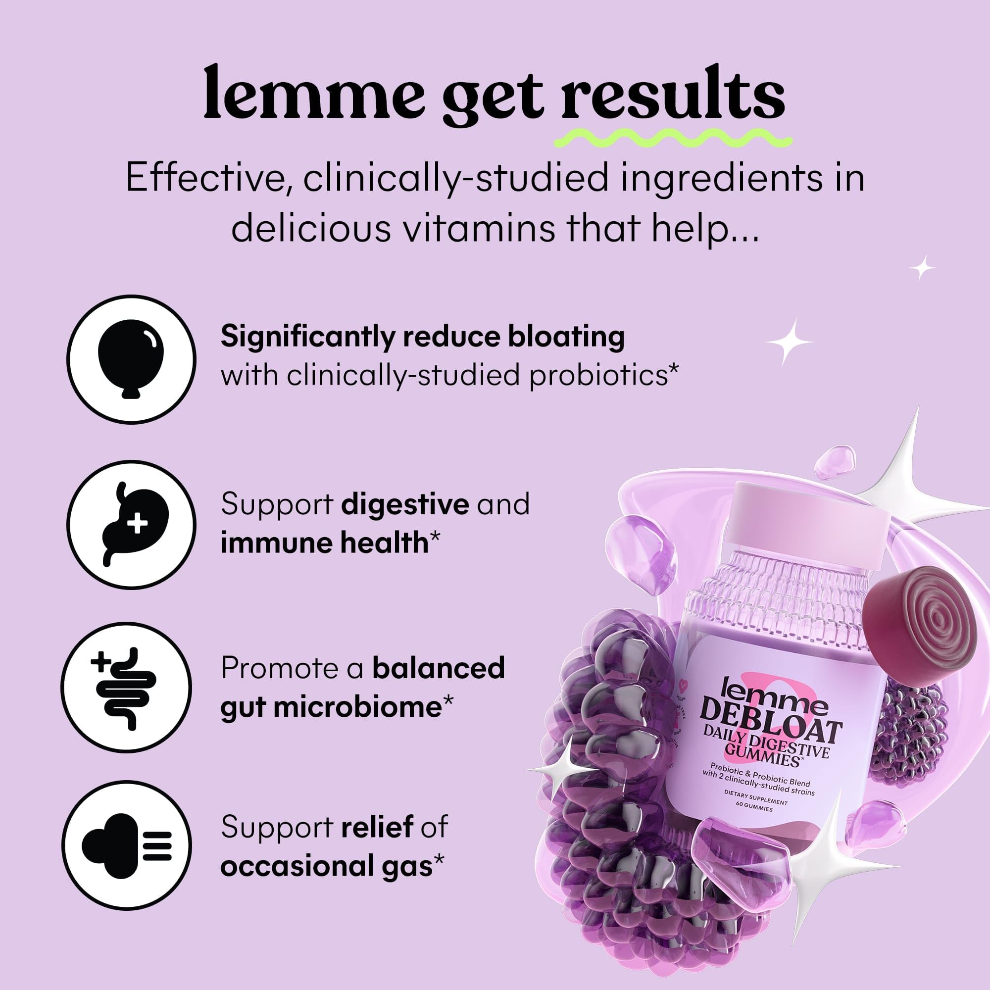 Lemme Debloat and Burn - Metabolism, Bloat Support, Gut Health & Weight Management Lemme buy supplements canada