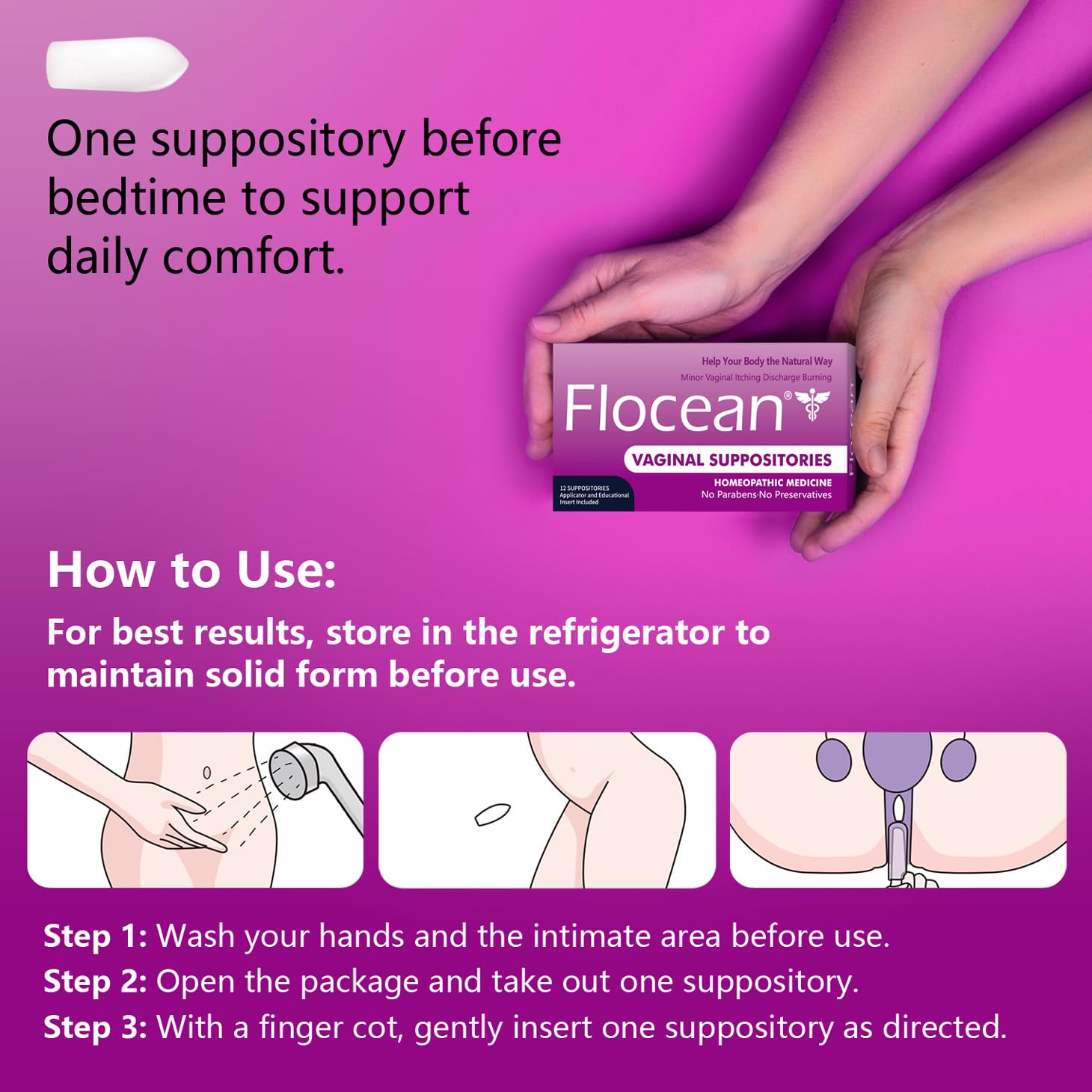 Calendula Vaginal Suppositories for Women - Herbal Alternative to Boric Acid Suppositories, Supports pH Balance, Odor Control & Itching Relief, Paraben-Free & Preservative-Free, 12 Count ciwoll buy supplements canada