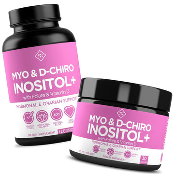 Premium Inositol Supplement Bundle - Myo-Inositol and D-Chiro Inositol Plus Folate Optify buy supplements canada