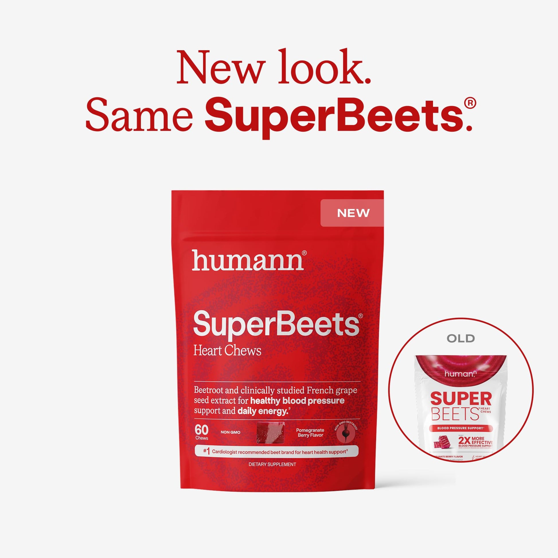 Humann SuperBeets Heart Chews, Beet Root Powder Support Energy Supplement, Nitric Oxide and Blood Pressure Support, Grape Seed Extract & Non-GMO Humann buy supplements canada