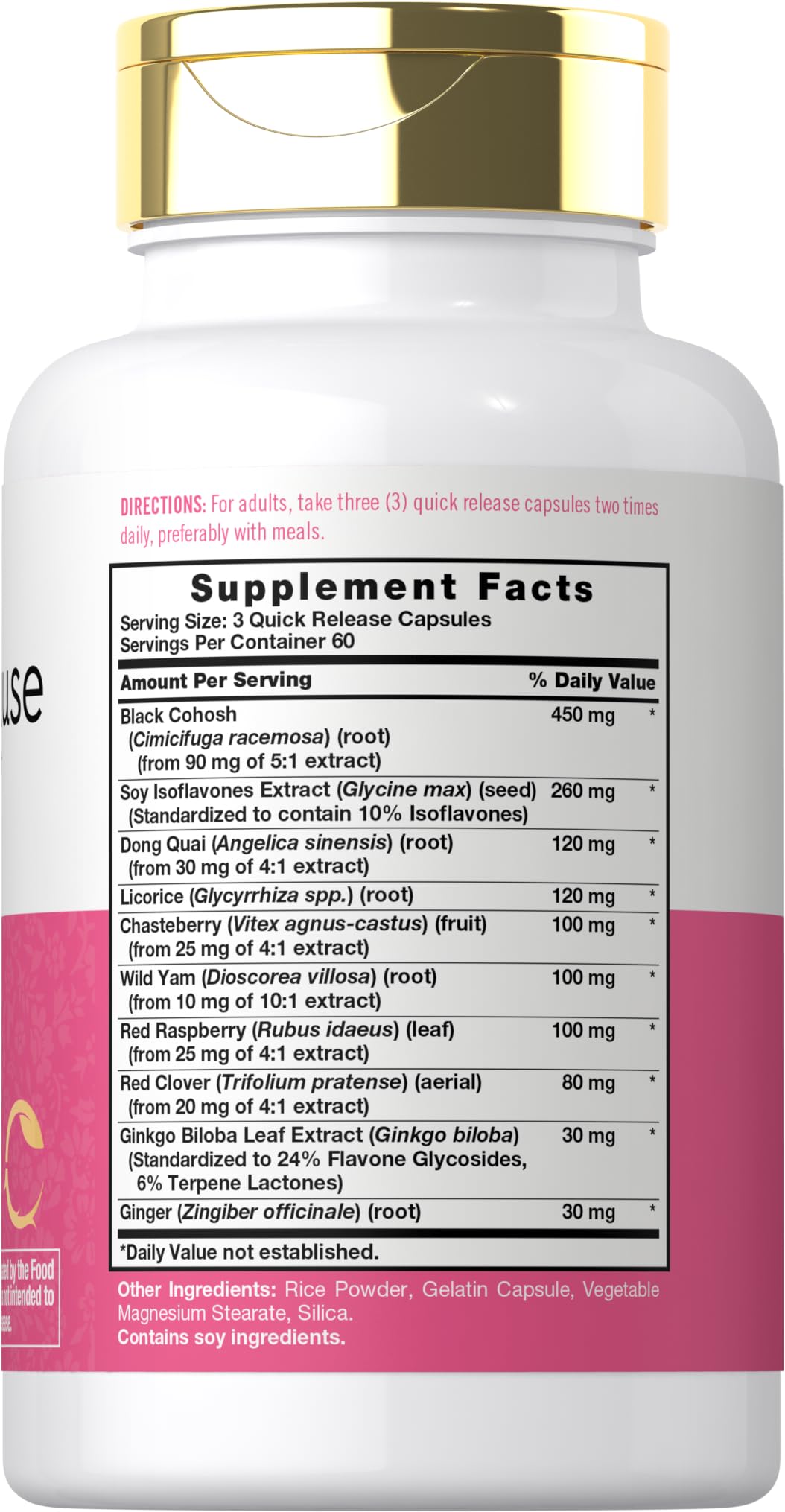Carlyle Menopause Supplement for Women | 180 Capsules | Helps with Hot Flashes and Night Sweats | Non-GMO, Gluten Free Menopause Support Carlyle buy supplements canada