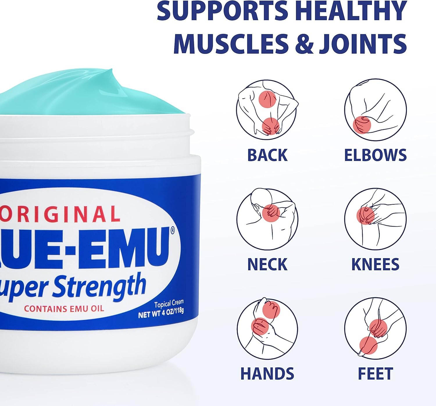 Blue Emu Cream, 1 Pack 12 oz BLUE-EMU buy supplements canada