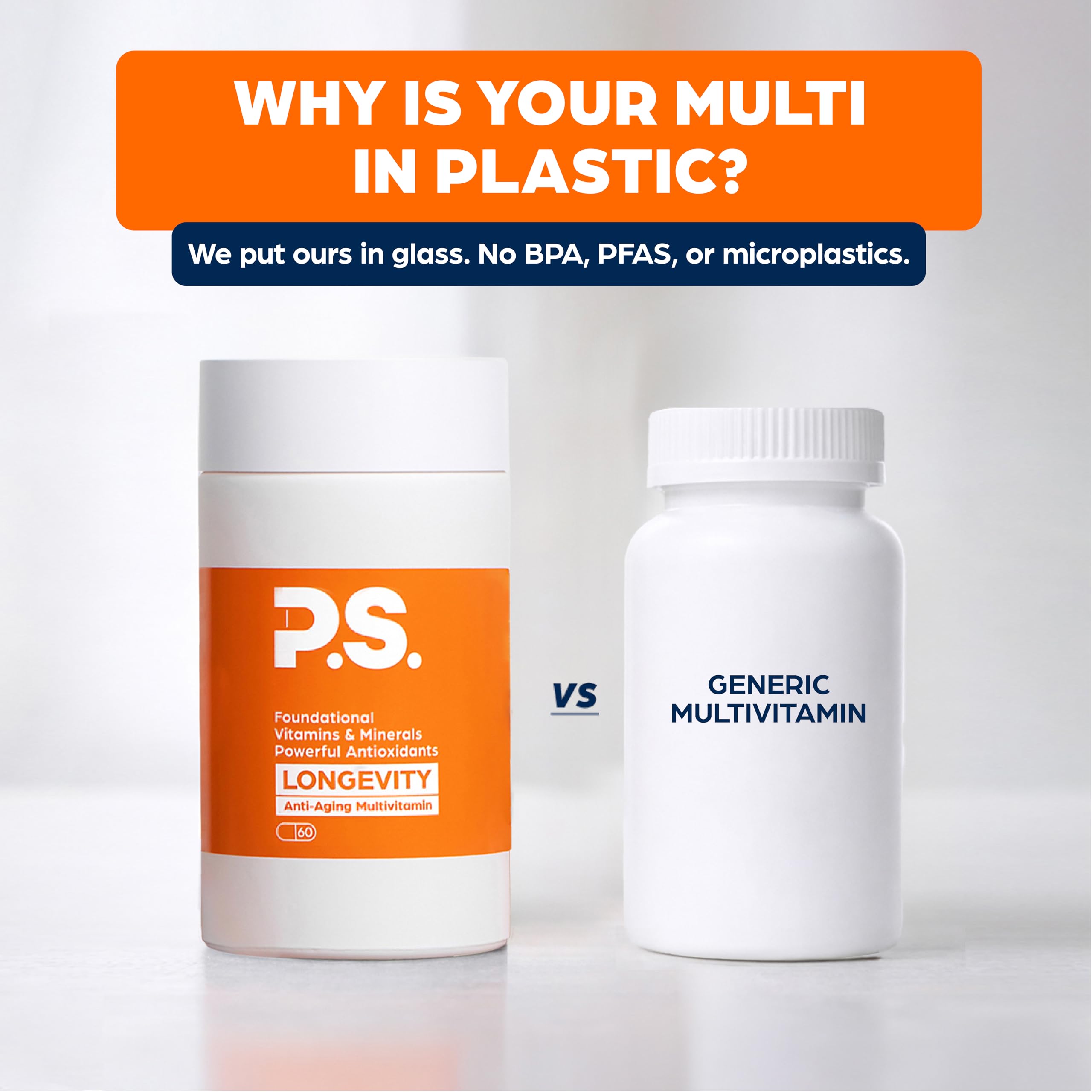 PS Longevity Supplement – Anti-Aging Multivitamin for Men & Women – Premium Methylated B Vitamins, CoQ10, NR, Urolithin A & Natural Antioxidants – Cellular Health, Energy & Memory – 2 Month Supply PS buy supplements canada