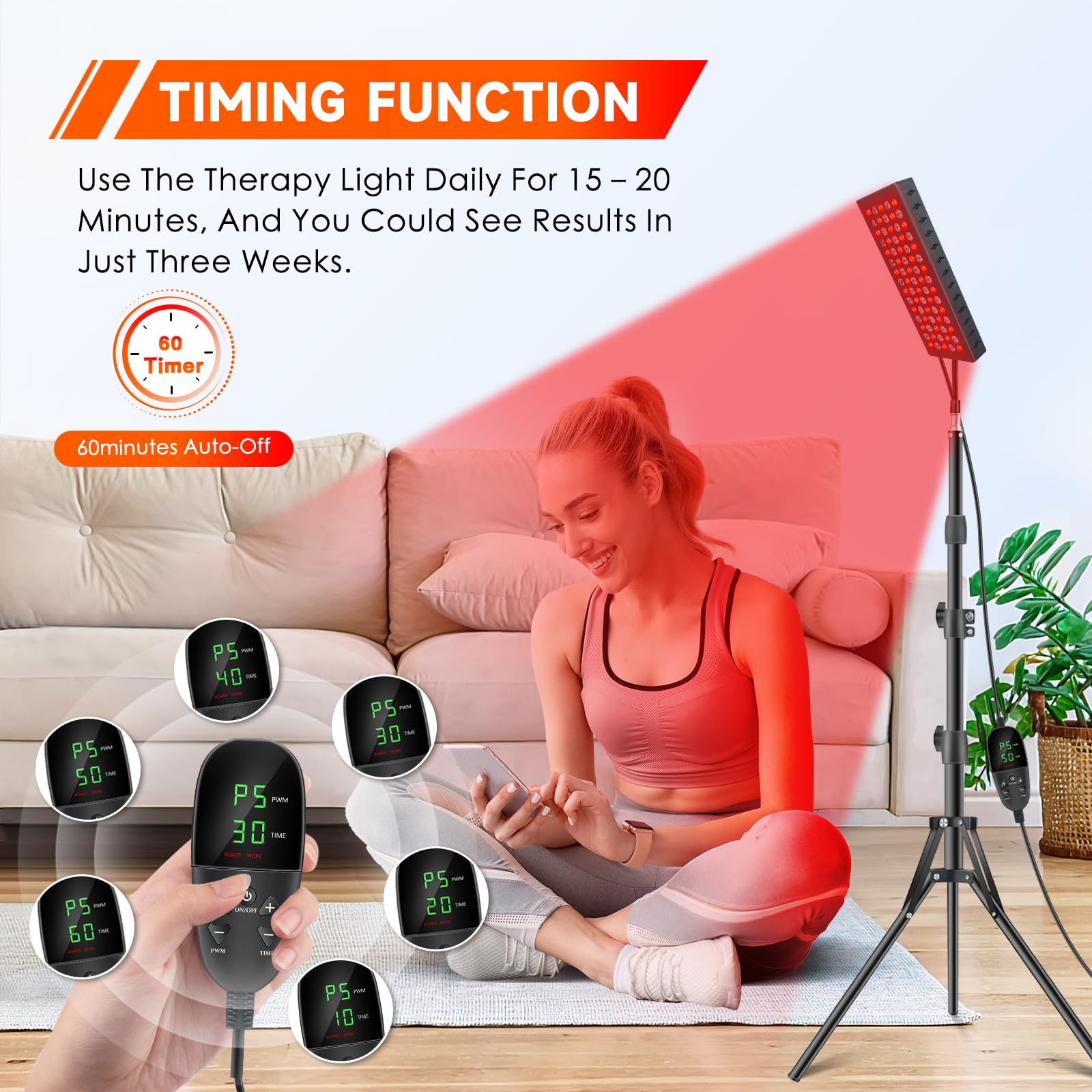 Infrared Red Light Therapy Lamp: Heating Pad Pain Relief for Body 75 LEDs Red Light Astarexin buy supplements canada
