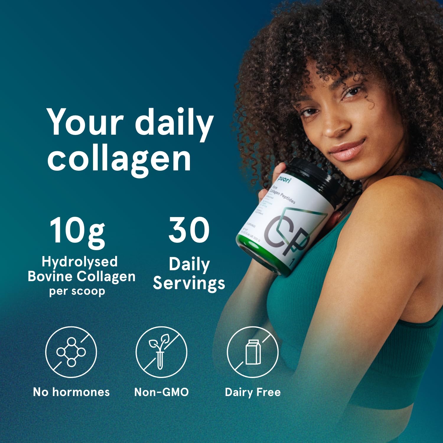 Puori CP1 Pure Collagen Hydrolysed Peptides 300g (30 Servings) Puori buy supplements canada