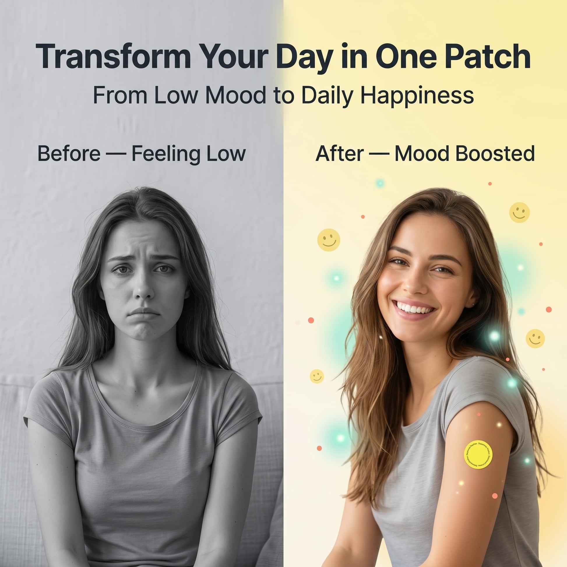 MindTone Dopamine Patches Extra Strength – 90 Count Plant-Based Non-GMO Mood Support & Energy Patch – Dopamine & Serotonin Balance – Mood Balance Patch for Women & Men – 3 Month Supply MindTone buy supplements canada