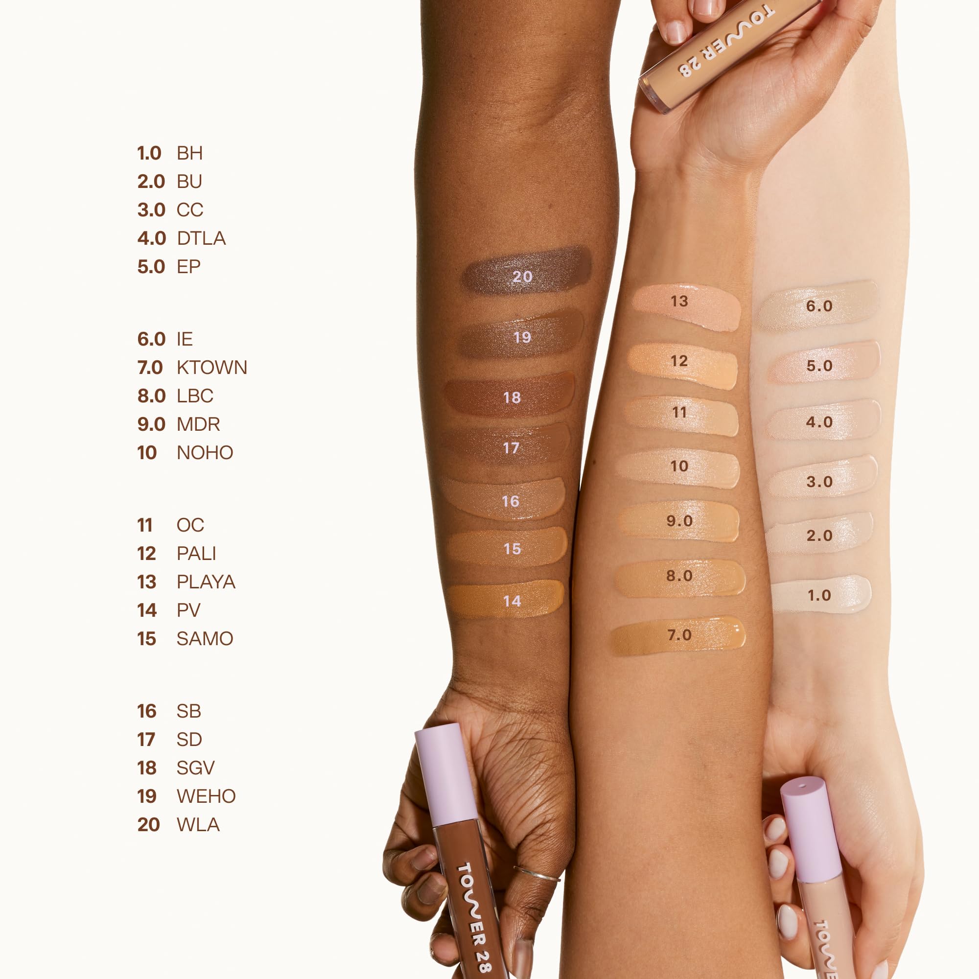 Tower 28 Swipe Serum Concealer - Hydrating Medium-Full Coverage Concealer + Under Eye Brightener - Skin Care Infused Makeup with Hyaluronic Acid + Soothing Centella - 1.0 Fair/Neutral (0.22 oz) Tower 28 buy supplements canada