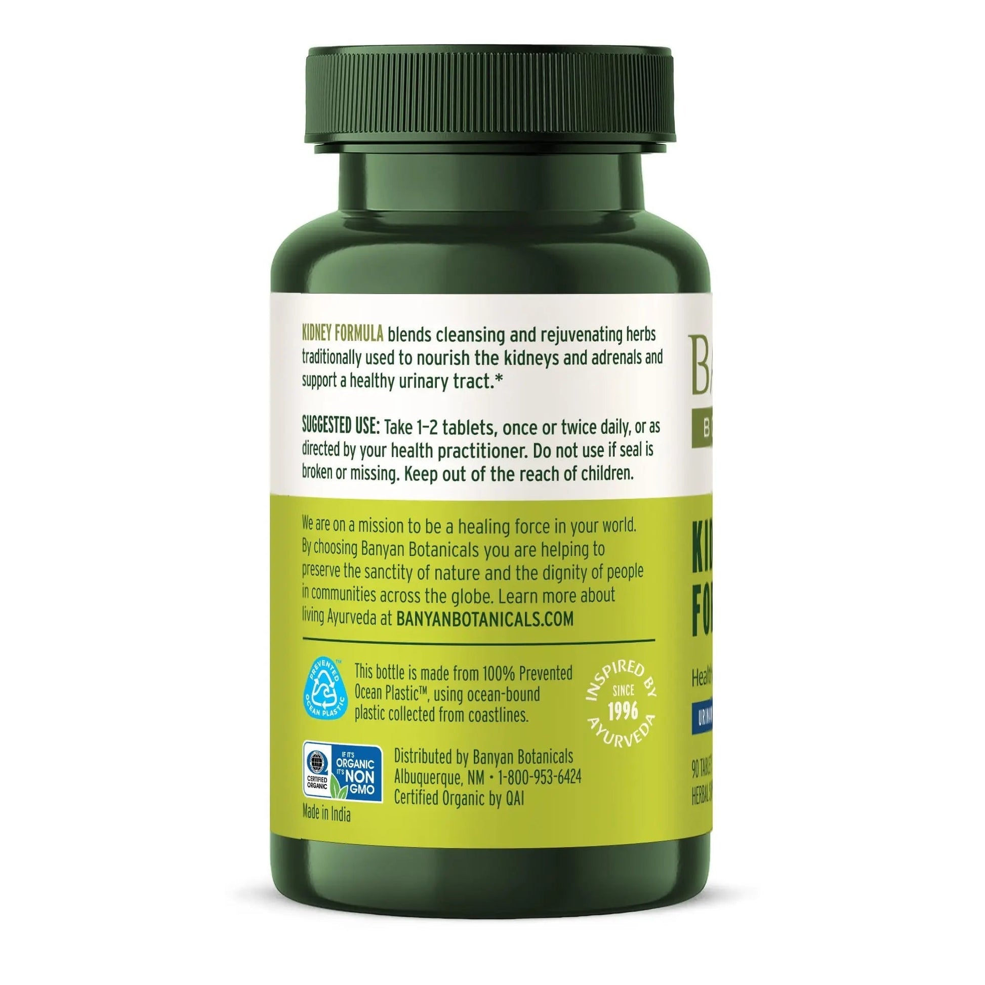 Banyan Botanicals Organic Kidney Formula–Urinary Tract Support & Detox Supplement–Gokshura & Punarnava for Fluid Balance & Systemic Cleansing–Cooling Genitourinary Tonic-90 Tablets-USDA Organic Banyan Botanicals buy supplements canada