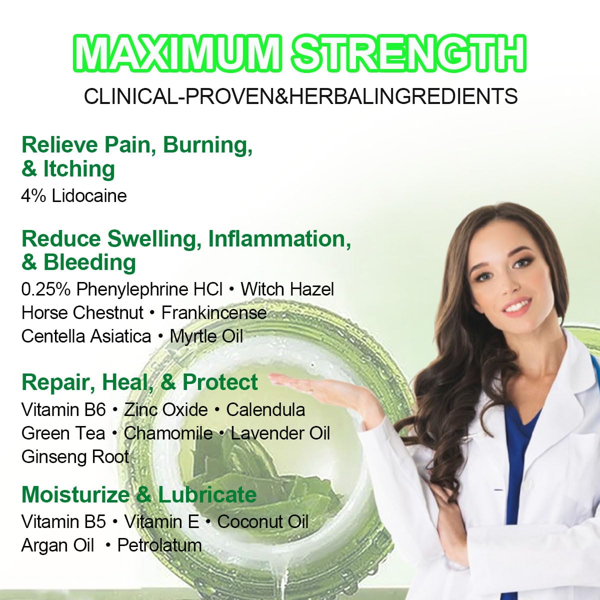 vamy Hemorrhoid Ointment (2 x 20g Tubes), 40g - Maximum Strength Formula for Hemorrhoidal Fast Relief, Soothes Itching, Burning & Discomfort vamy buy supplements canada