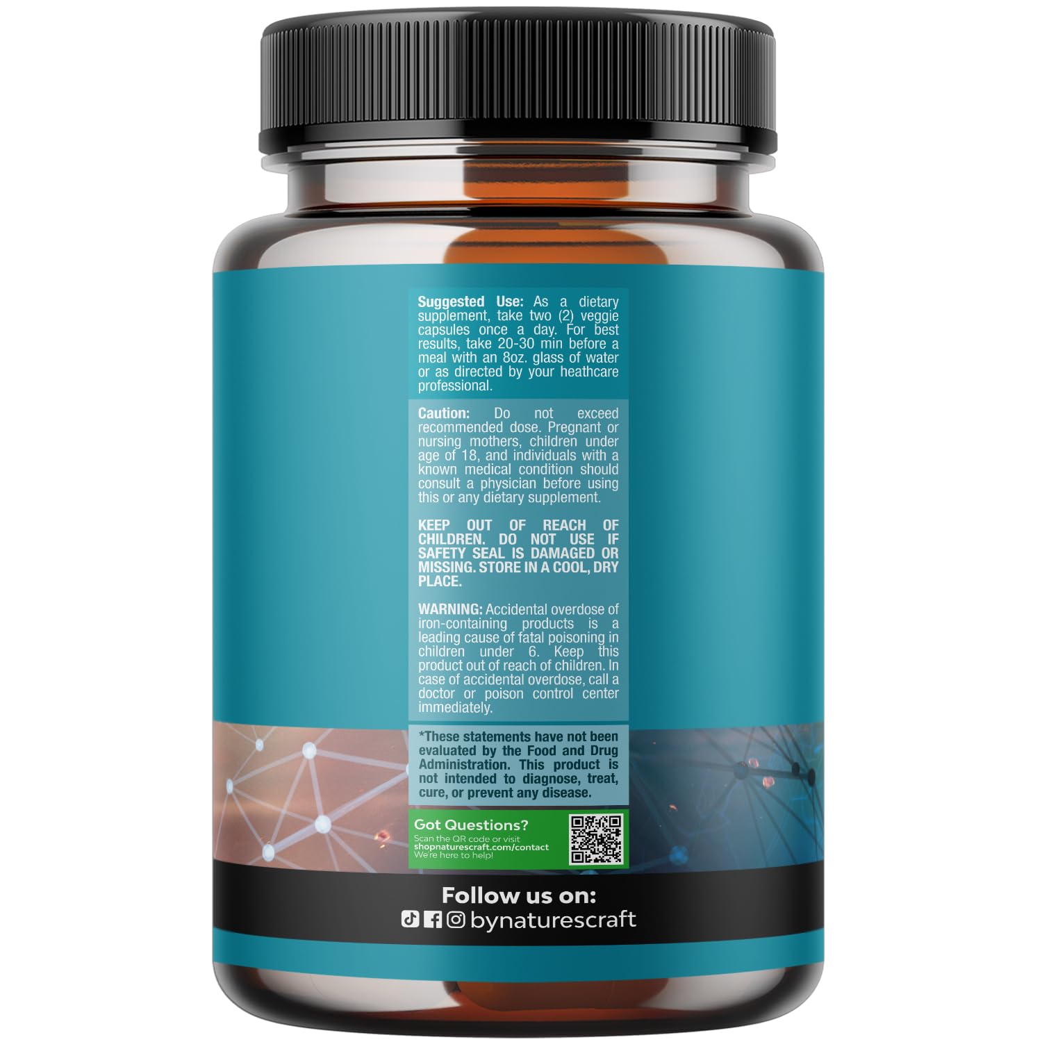 Nootropic Brain Supplement for Memory and Focus Enhancement - Vitamins for Mental Health & Clarity with VIT A, B6, Riboflavin, Niacin, Thiamin & Folate - Cognitive Complex for Mind Vitality - 60 Ct Natures Craft buy supplements canada