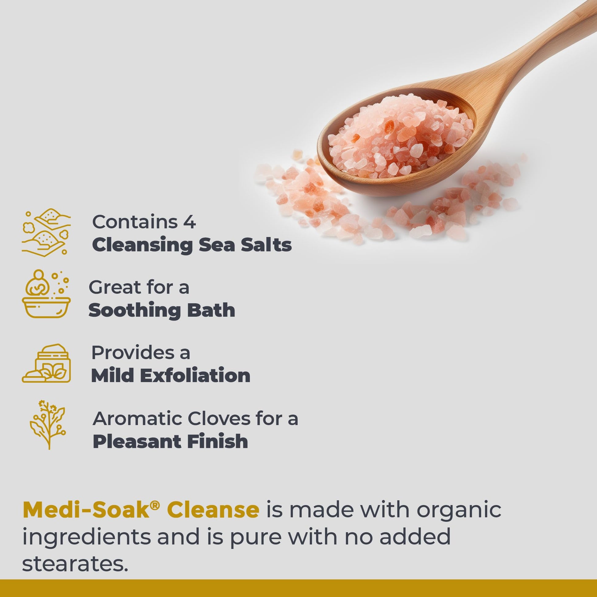 Premier Research Labs Medi-Soak - Bath Salts for Foot and Body Soak, Sea Salt Bath for Women and Men, Relaxing Mineral Bath Soak, Gentle Exfoliant, Organic, Vegan, No Added Fillers - 2 Lb Premier Research Labs buy supplements canada