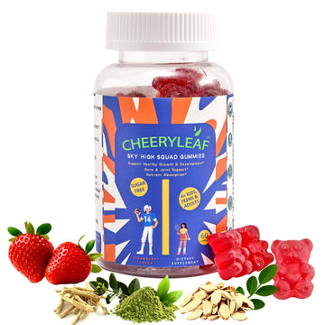 Height Growth Gummies for Kids & Teens – Sugar Free – Calcium, Prebiotic FOS, Magnesium, Vitamin D3, K2, Zinc, Ashwagandha – Bone Strength, Gut Health & Height Support Multivitamin – Strawberry Flavor CheeryLeaf buy supplements canada