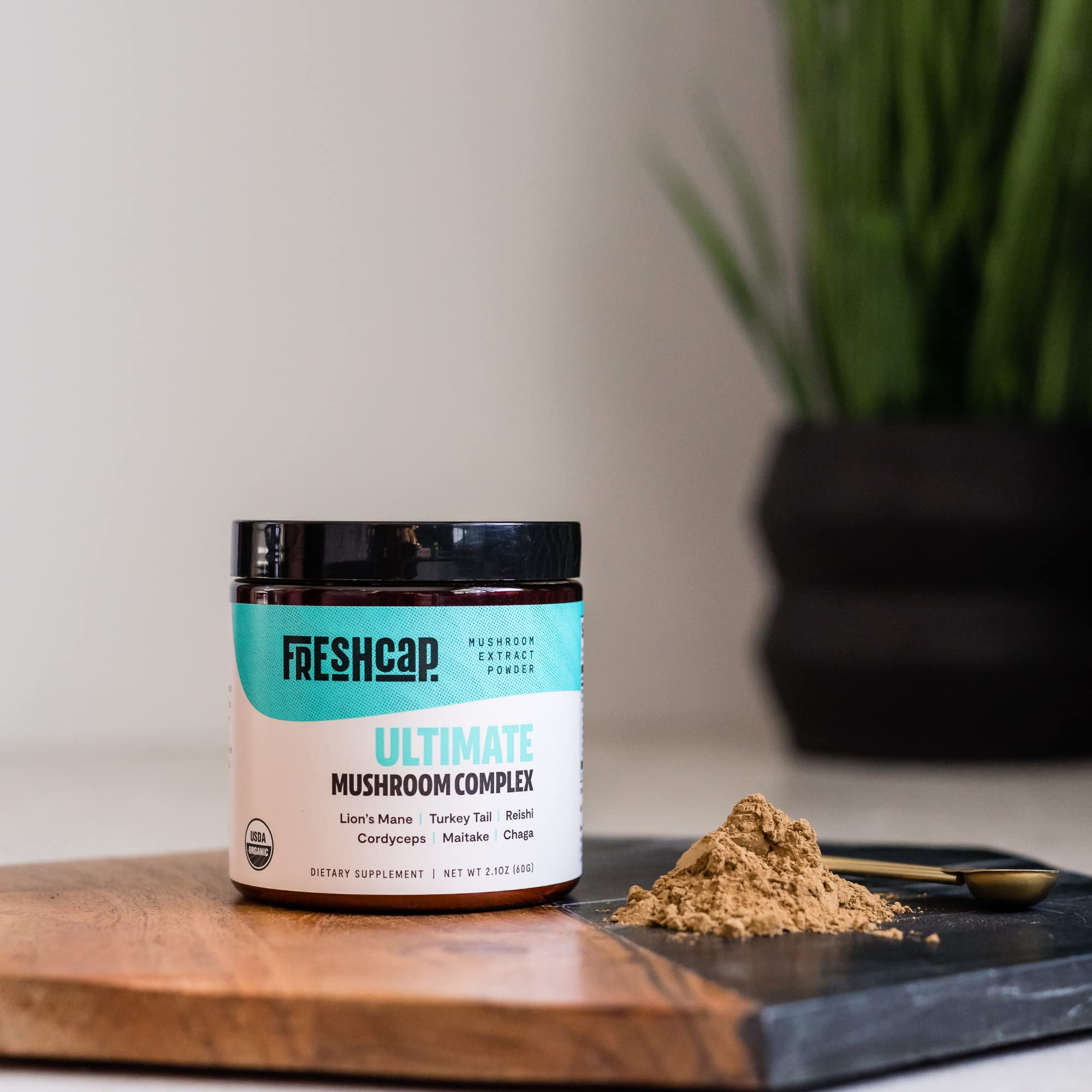 FreshCap Ultimate Mushroom Complex Powder - Lions Mane, Reishi, Cordyceps, Chaga FreshCap Mushrooms buy supplements canada