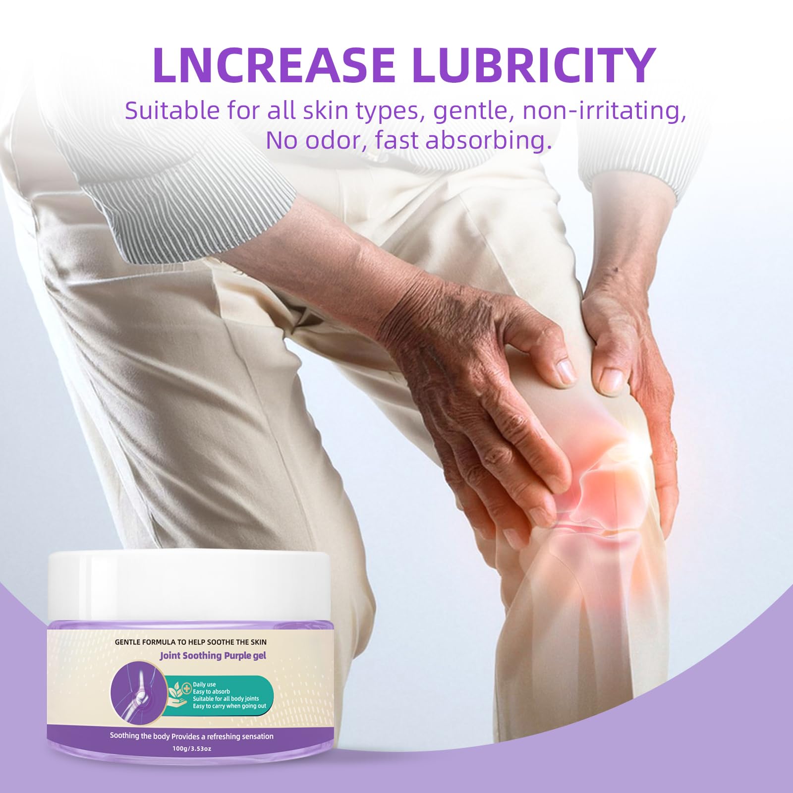 Nodfens Joint Pain Gel, Purple Relief Soothing Massage Cream for Knees, Neck, Feet, Hand Whole Body Nodfens buy supplements canada