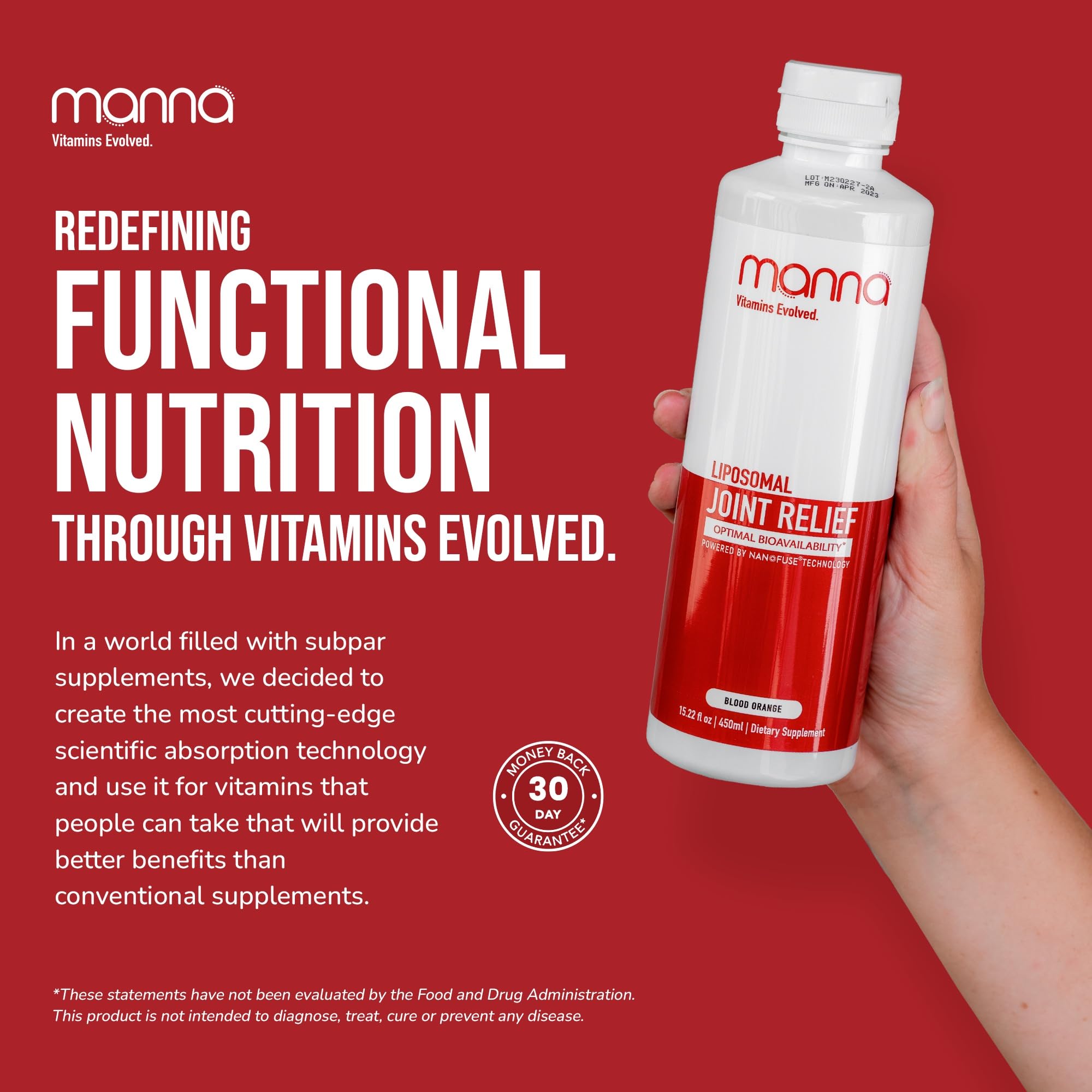 Manna Vitamins Evolved Liposomal Joint Relief Supplement for Women, Men Includes Curcumin, Glucosamine, Chondroitin, Quercetin for Joint Health, Swelling, Aches, Increase Range of Motion, Mobility Manna Vitamins Evolved buy supplements canada