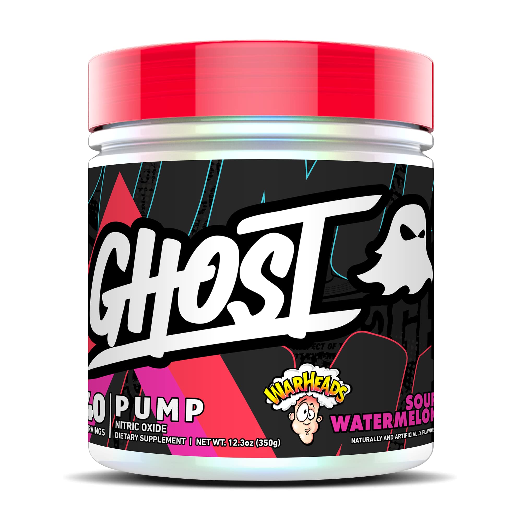 GHOST Pump Nitric Oxide Powder, Warheads Sour Watermelon - 40 Servings - Sugar & Stim-Free Pre-Workout Supplements- L-Citrulline, Arginine Nitrate & L-Glutathione - Soy & Gluten-Free, Vegan GHOST buy supplements canada