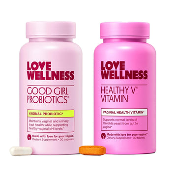 Love Wellness Good Girl Probiotics and Healthy V Vitamin | Womens Wellness Duo | Womens Probiotics Supplements for pH Balance and Vaginal Health Love Wellness buy supplements canada