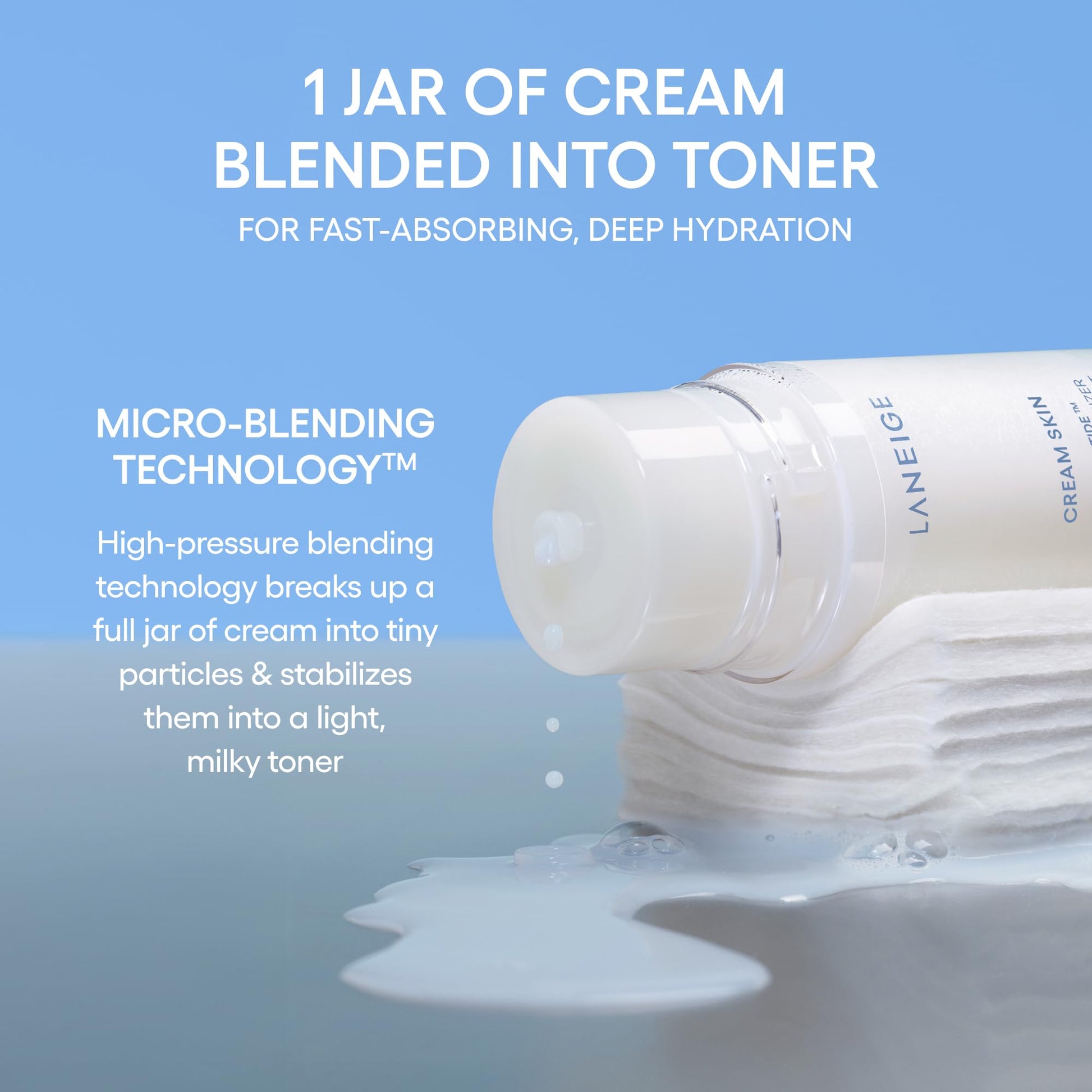 LANEIGE Cream Skin Toner & Moisturizer Mini: Lightweight Refillable Korean Milky Toner with Ceramide LANEIGE buy supplements canada