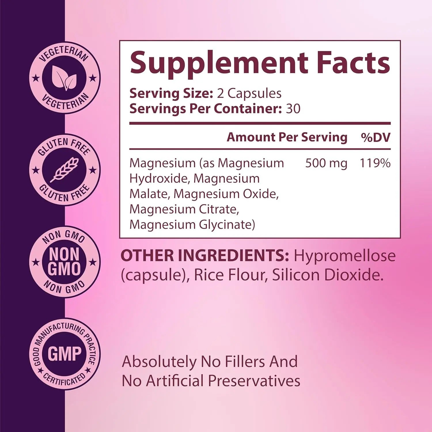 Magnesium Complex for Women – Spectrum 5-Form Magnesium Complex (500 mg), High Absorption Glycinate, Citrate, Oxide & Malate – Vegan, Non-GMO Supports Sleep, Energy, Hormone & Bone – 60 Capsules GlowTrue buy supplements canada