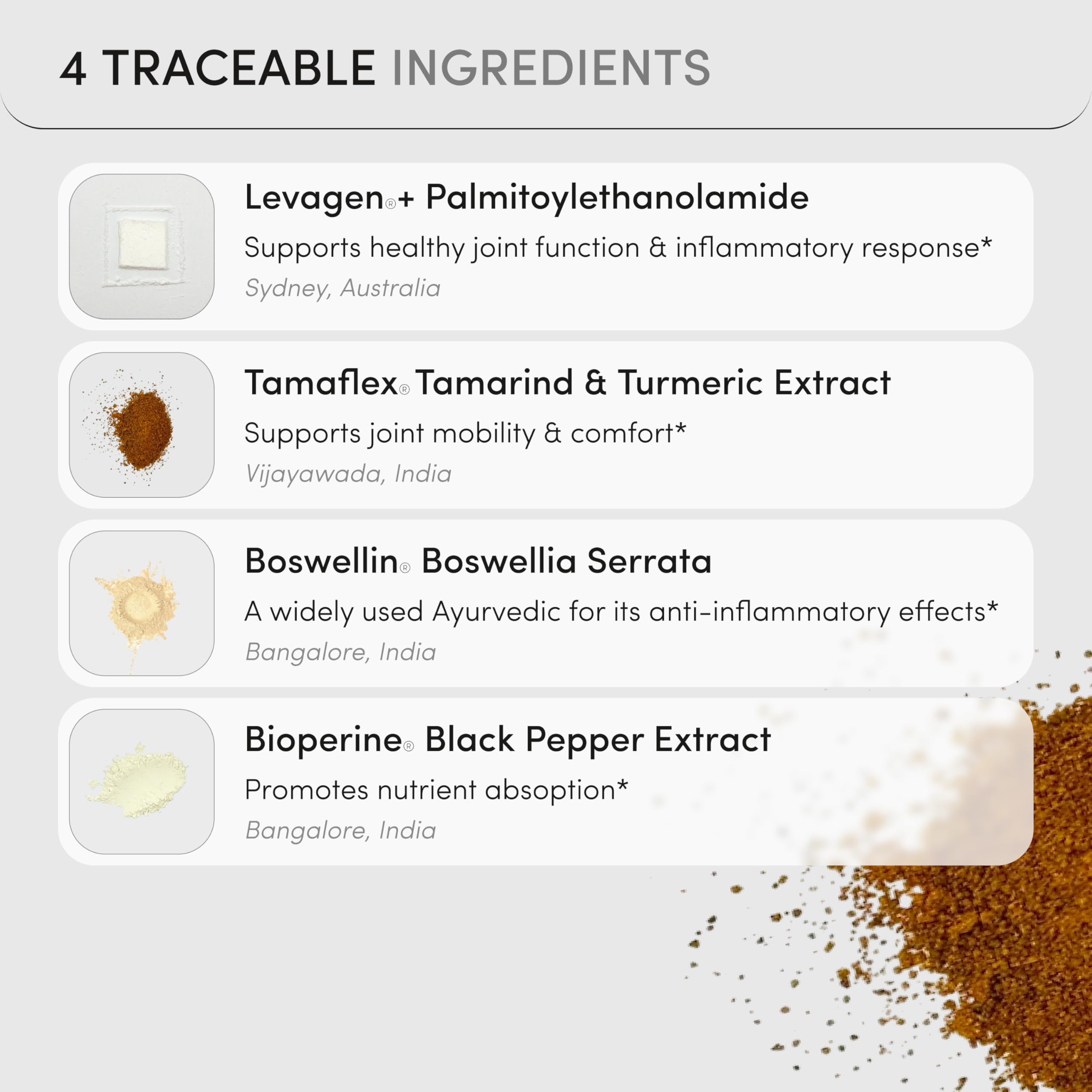 MOVE Fast Acting Joint Supplements | Tamaflex® Turmeric & Tamarind, Levagen®+ PEA Palmitoylethanolamide, Boswellia Serrata, Bioperine® Black Pepper Extract | Joint Support & Mobility | 60 Vegan Caps Ready To buy supplements canada