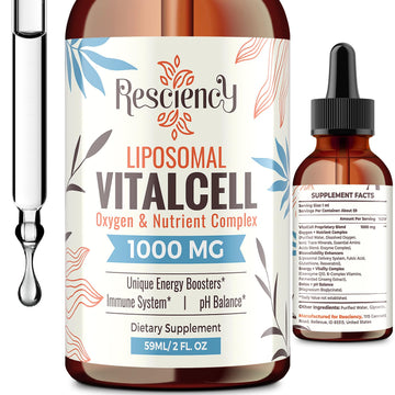 13-in-1 Liquid Oxygen Boost & Nutrient Supplement, Liposomal Optimized-Delivery Blend with Trace Minerals, Amino Acids, CoQ10, B Vitamins & Fulvic Acid, Daily Wellness Liquid Oxygen Drops, 2 fl oz Resciency buy supplements canada