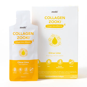 Zooki 5000mg Marine Collagen Liquid Sachets | Hydrolysed Marine Collagen Peptides yourzooki buy supplements canada