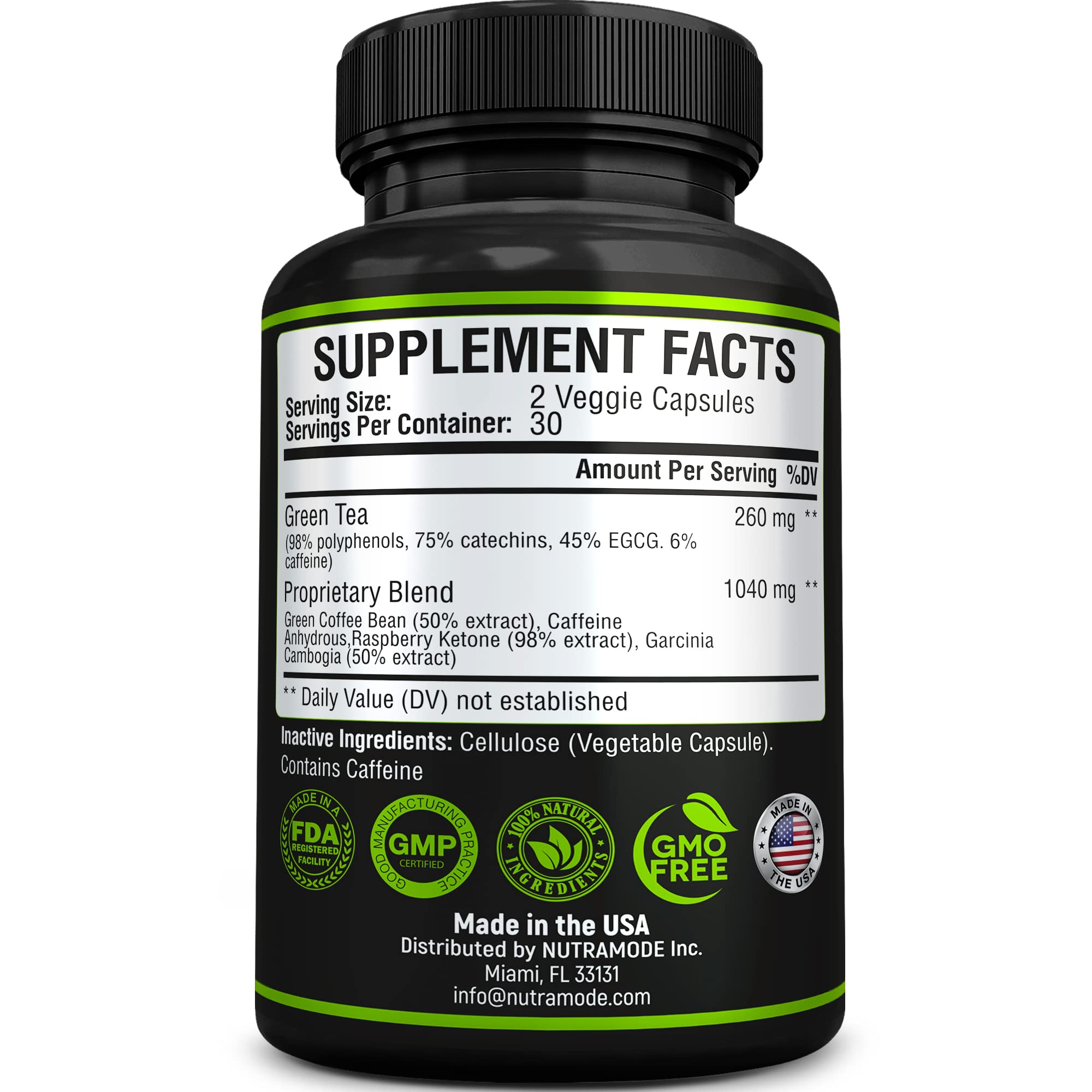 Premium Green Tea Extract Fat Burner Supplement EGCG-Natural Appetite Suppressant NUTRAMODE buy supplements canada