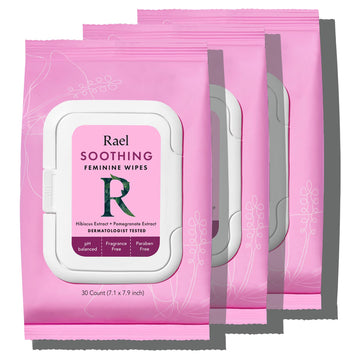 Rael Feminine Wipes, Soothing Wipes for Women - pH Balance, Clean Ingredients, All Skin Types Rael buy supplements canada