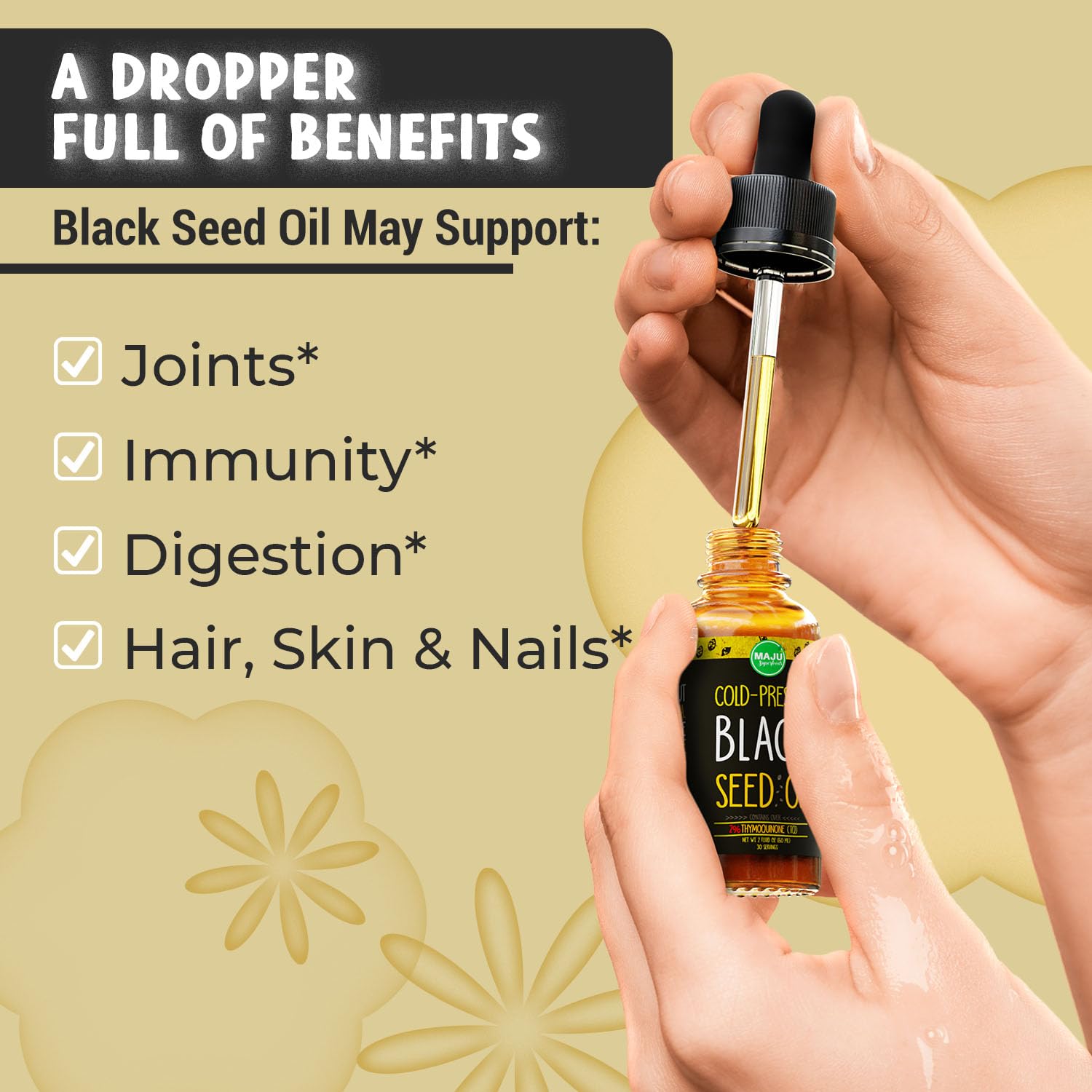 MAJU Black Seed Oil - 3 Times TQ, Cold-Pressed, Travel Size, 100% Turkish Black Cumin Maju Superfoods buy supplements canada