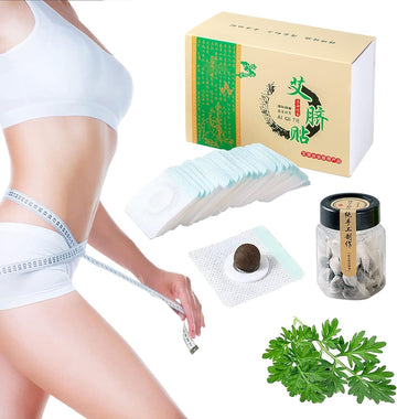 Mugwort Belly Patch,30Pcs Natural Wormwood Essence Pills and 30Pcs Belly Sticker, Moxa Hot BENJEN buy supplements canada